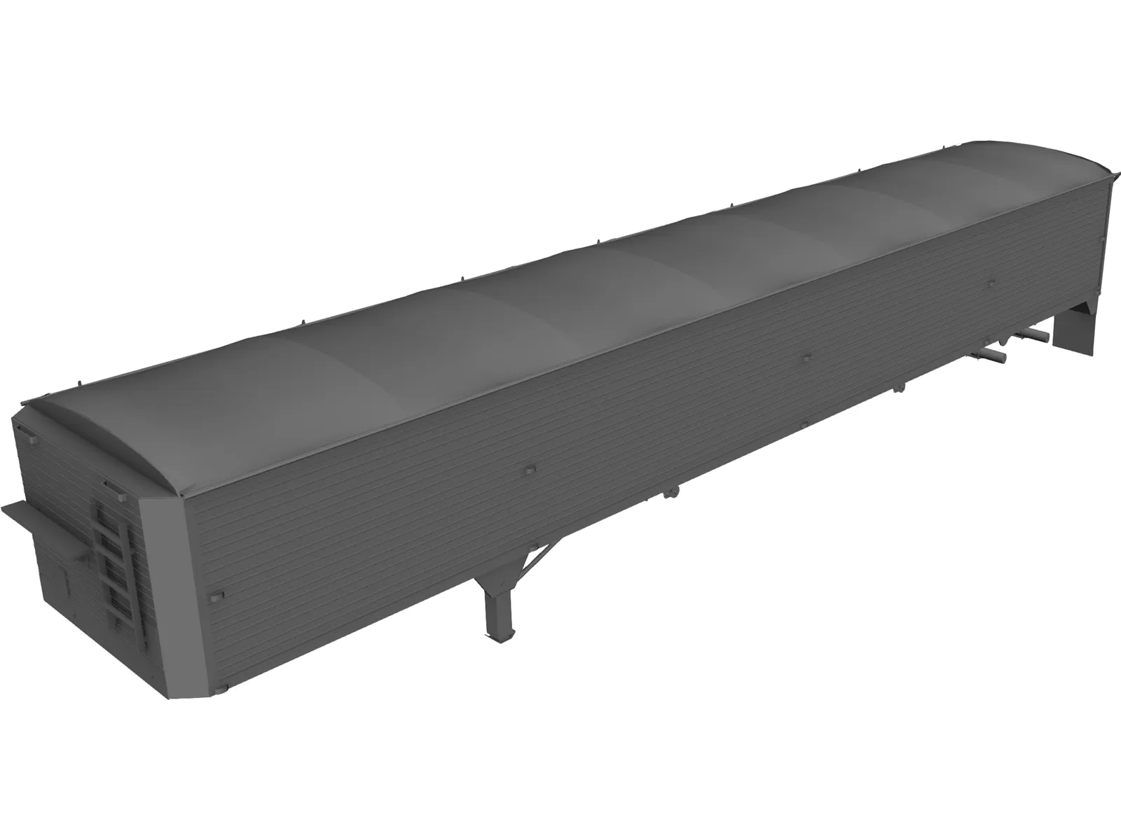 Wilson Grain Trailer 3D Model main preview