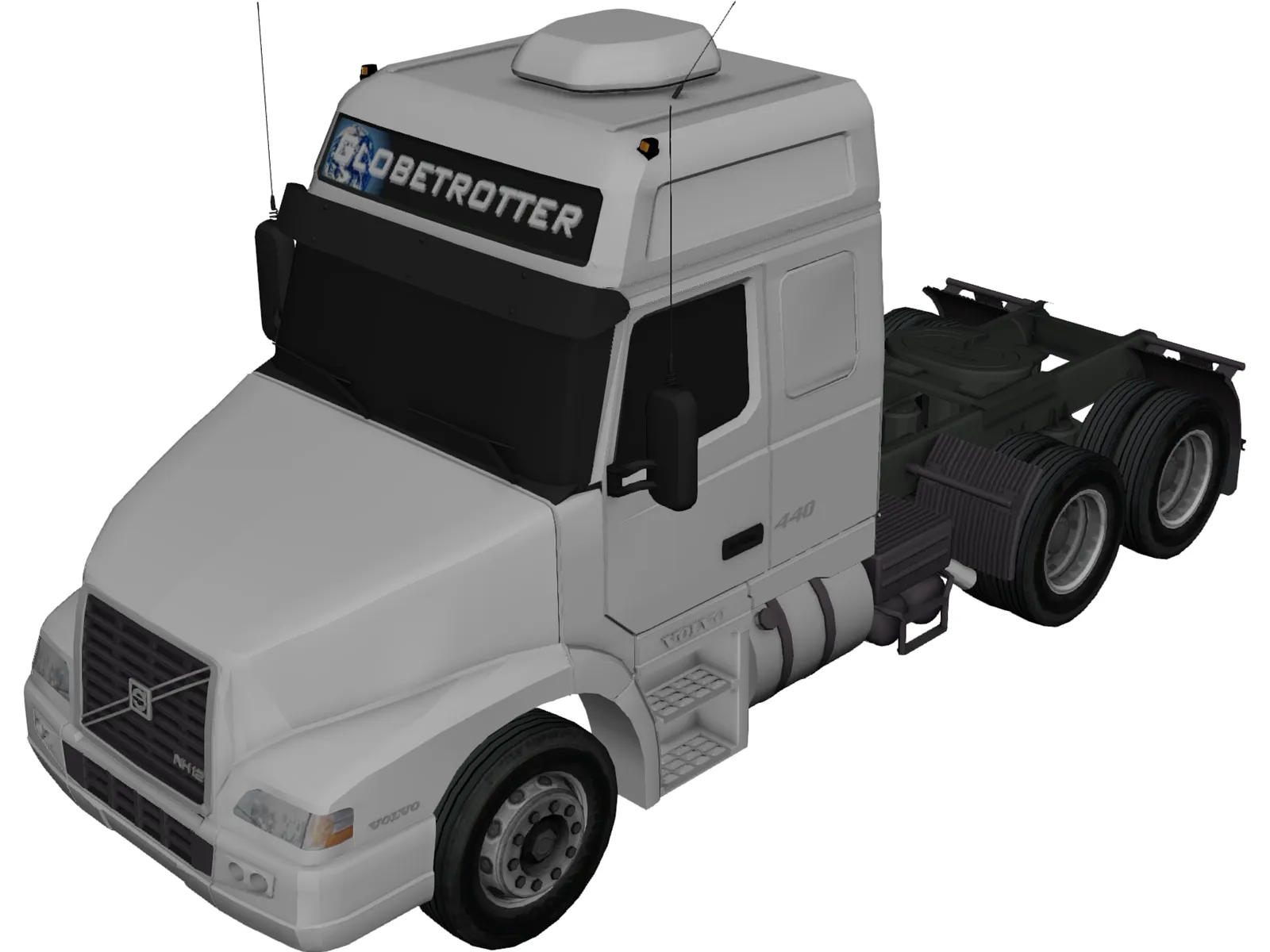 Volvo NH12 Globetrotter (2004) 3D Model main preview
