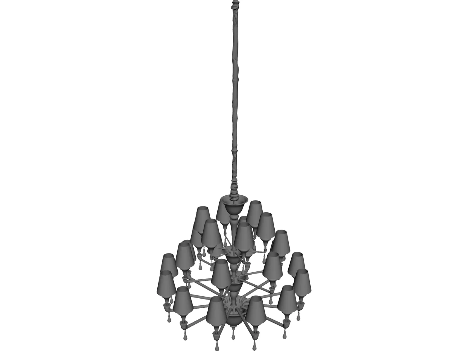Barovier&Toso Nevada 3D Model main preview