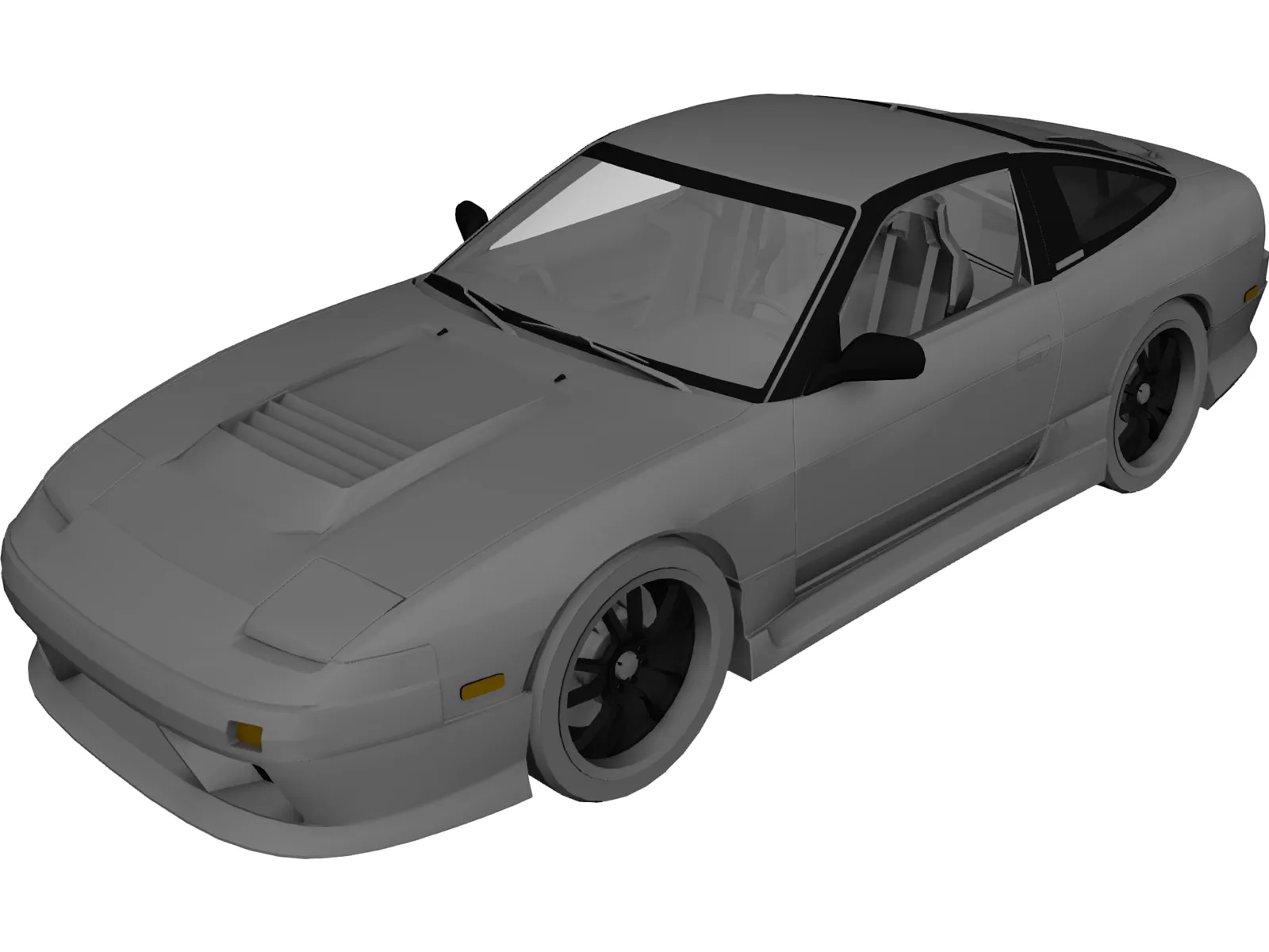 Nissan 200sx S13 Drift Spec 3D Model main preview
