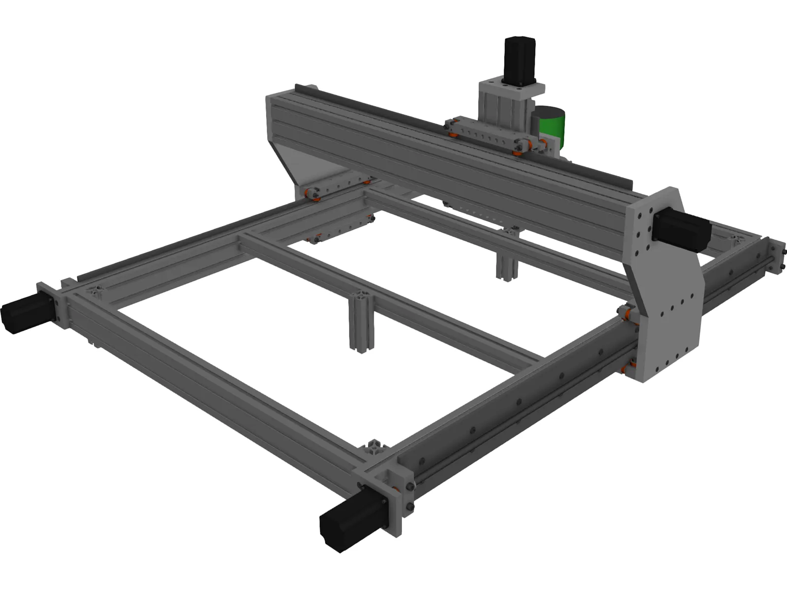 CNC Machine 3D Model main preview