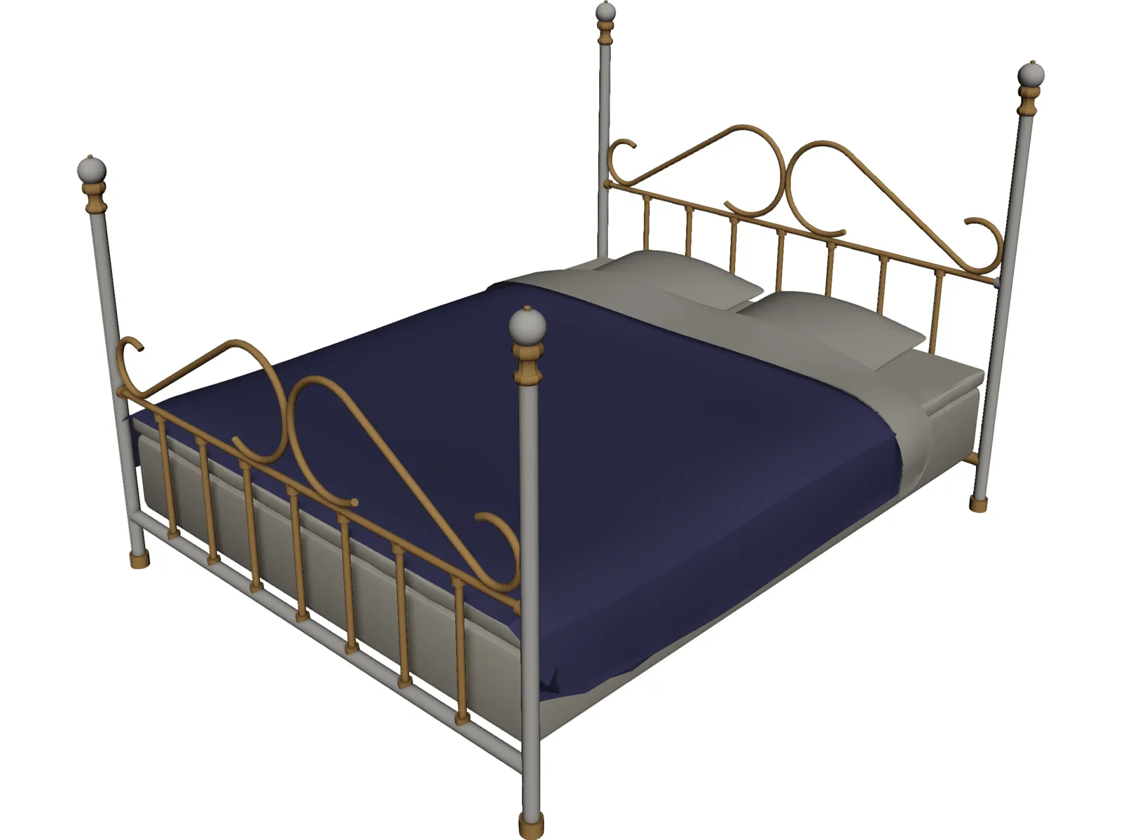 Bed 3D Model main preview