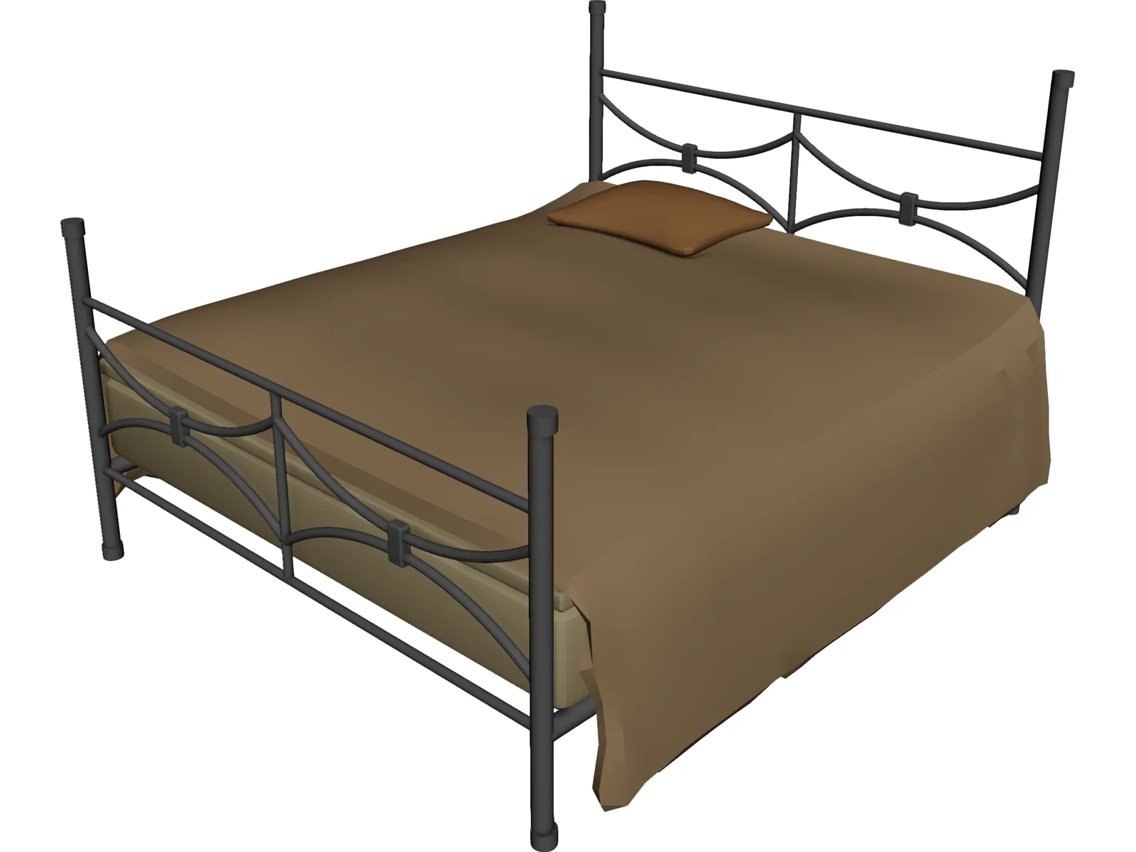 Bed 3D Model main preview