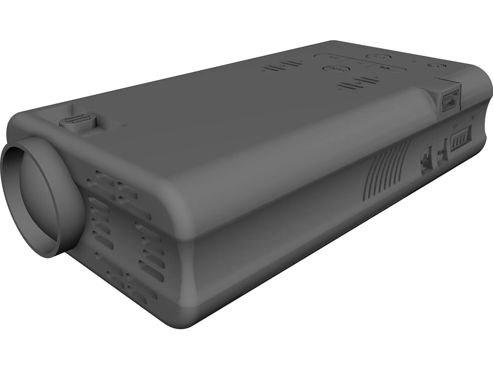 P2 Projector 3D Model main preview