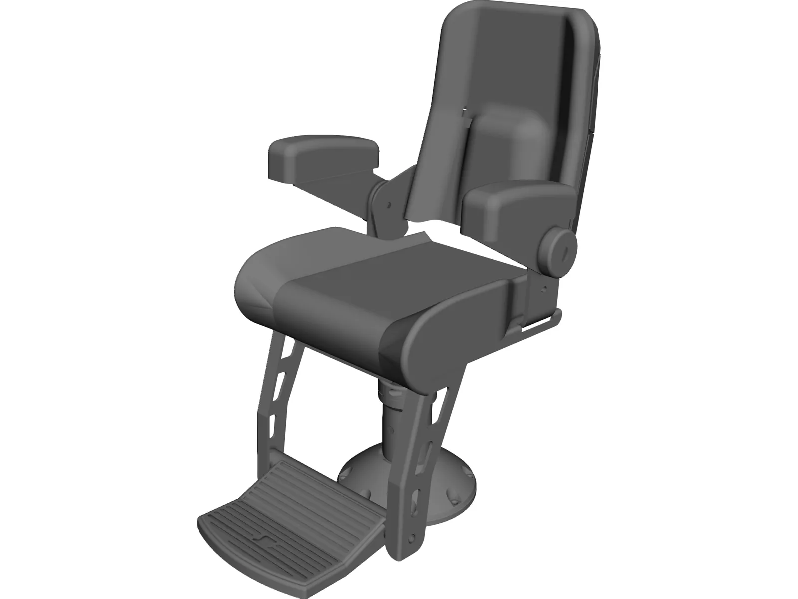 Helm Chair 3D Model main preview
