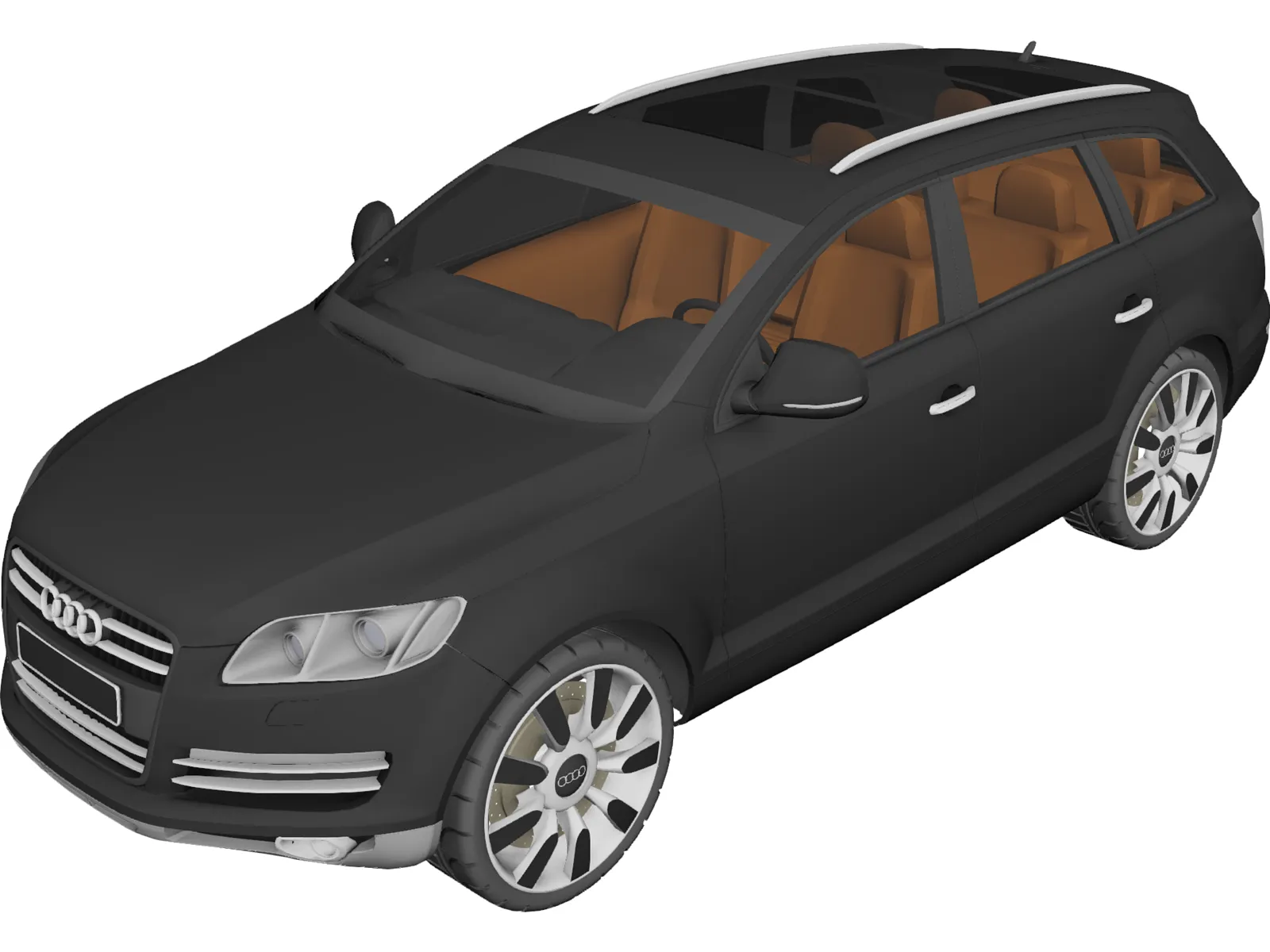 Audi Q7 (2009) 3D Model main preview