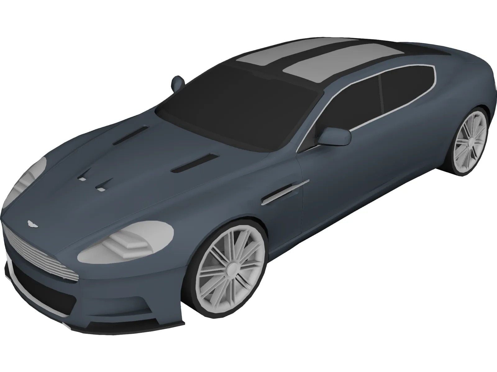 Aston Martin Rapide (2010) 3D Model main preview
