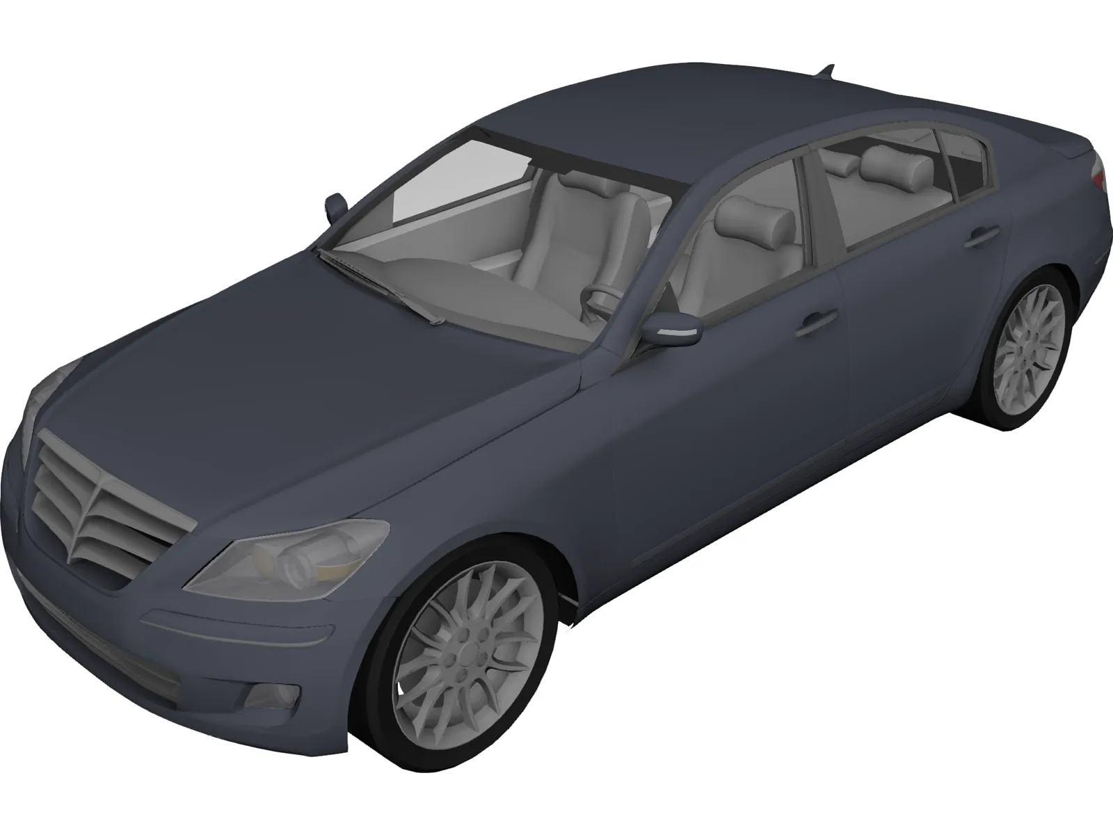 Hyundai Genesis 3D Model main preview