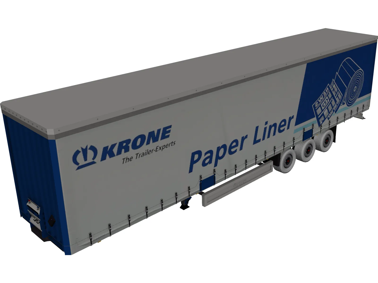 Trailer Krone 3D Model main preview