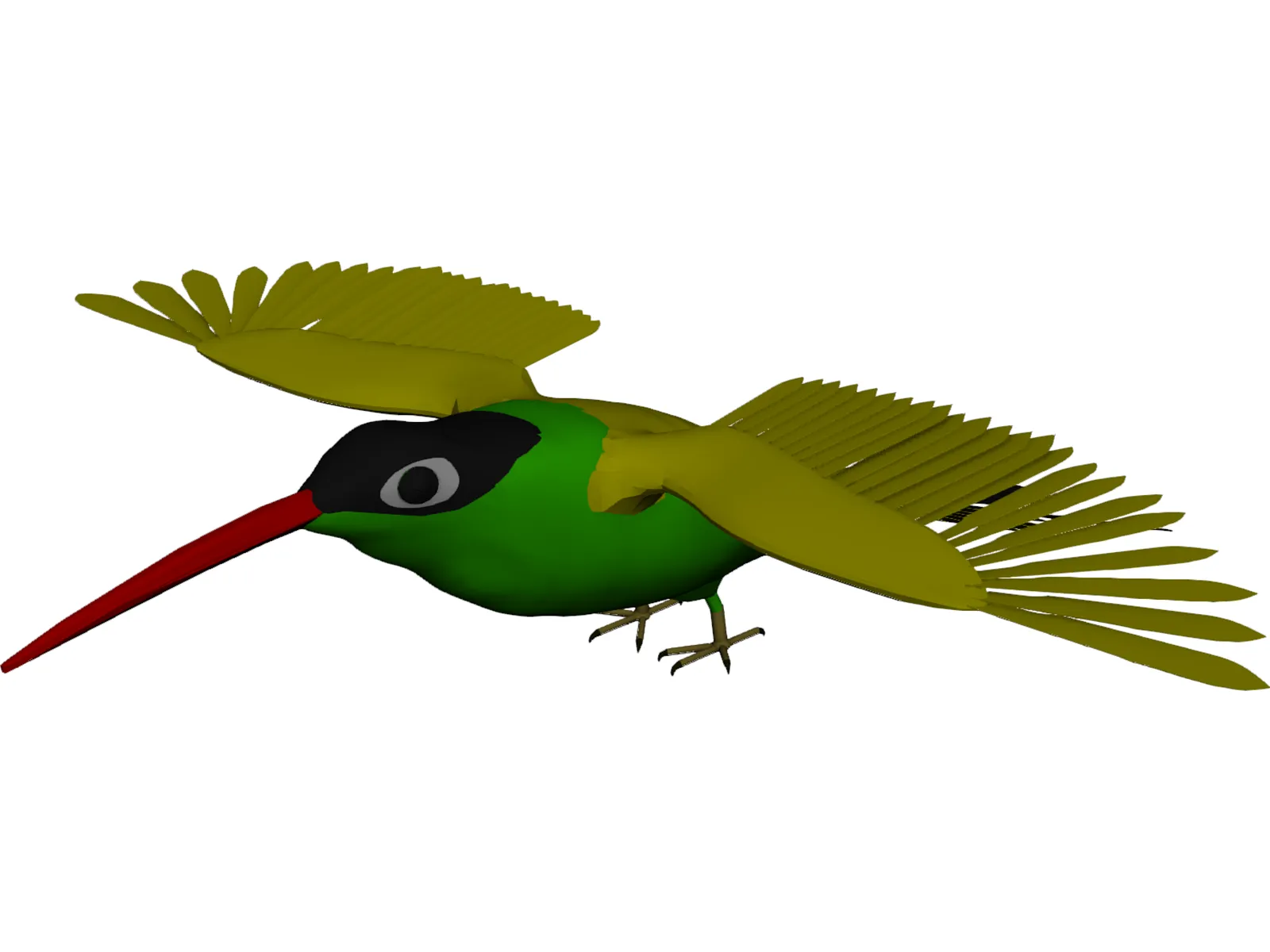 Hummingbird 3D Model main preview