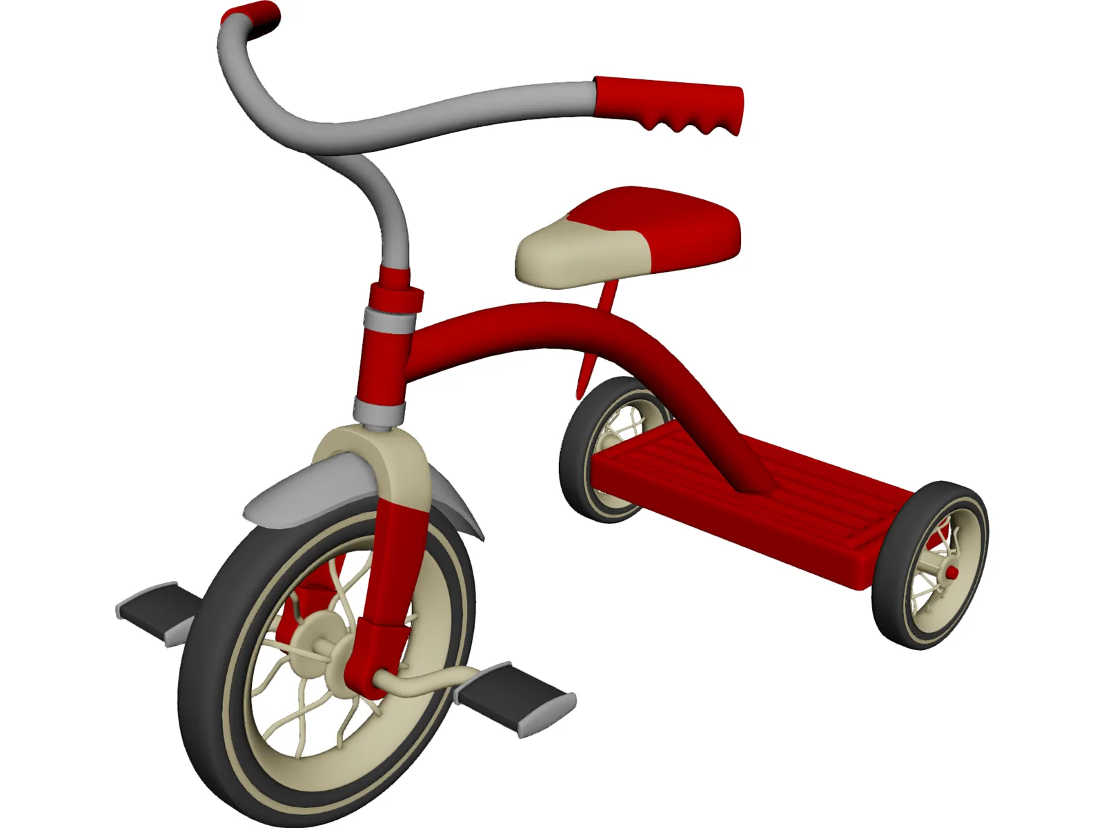 Tricycle 3D Model main preview