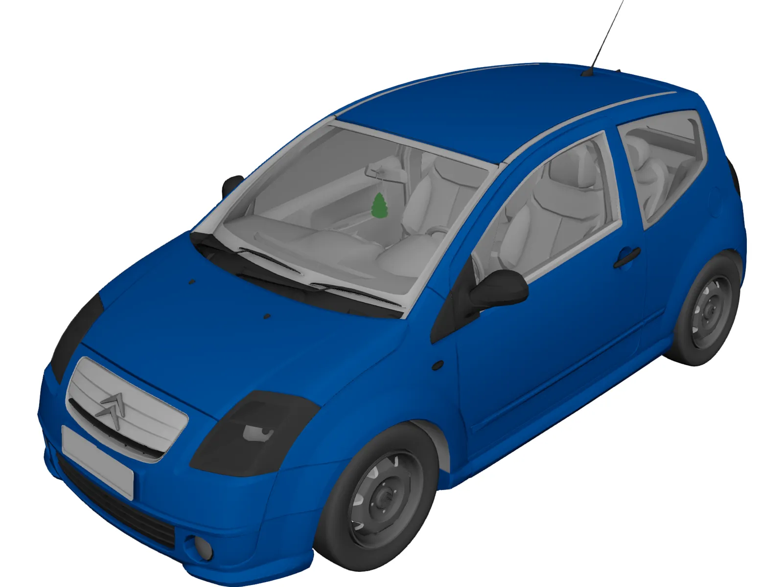 Citroen C2 3D Model main preview
