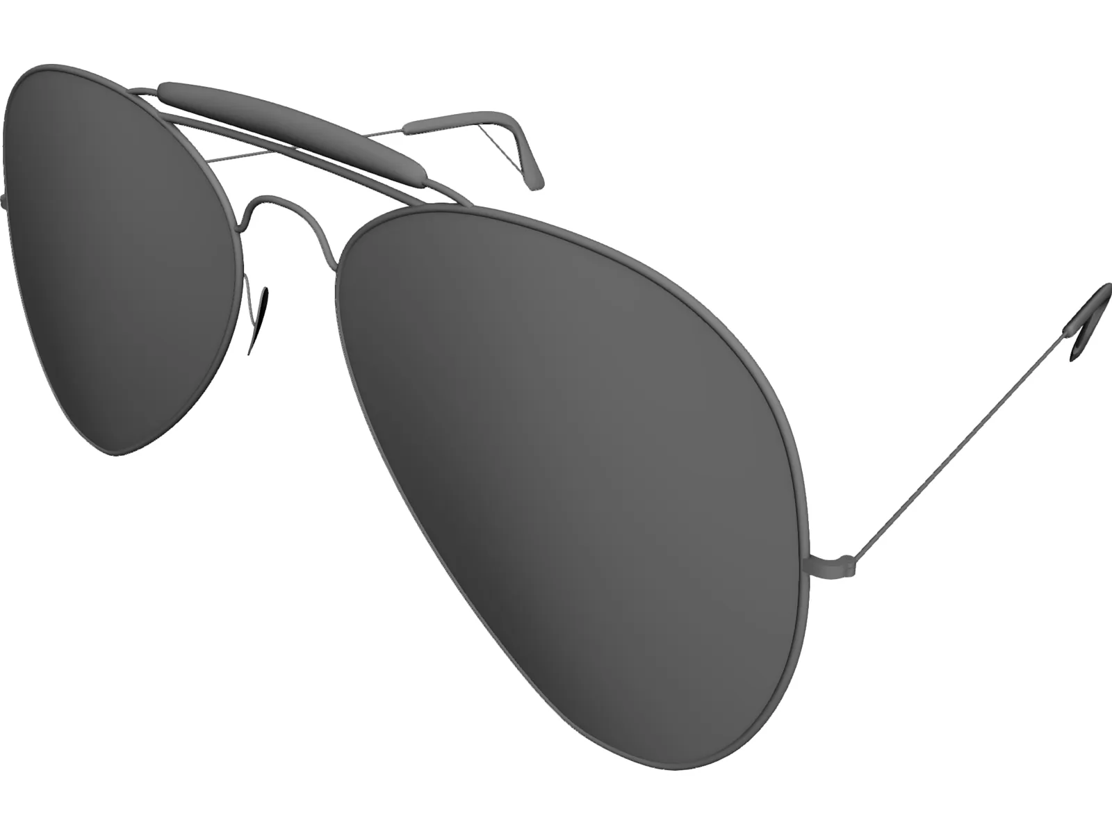 Rayban Sunglasses 3D Model main preview