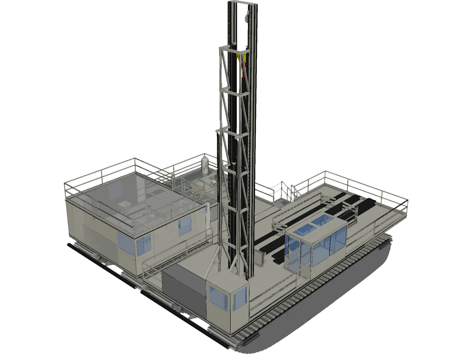 Drill and Mud Units 3D Model main preview