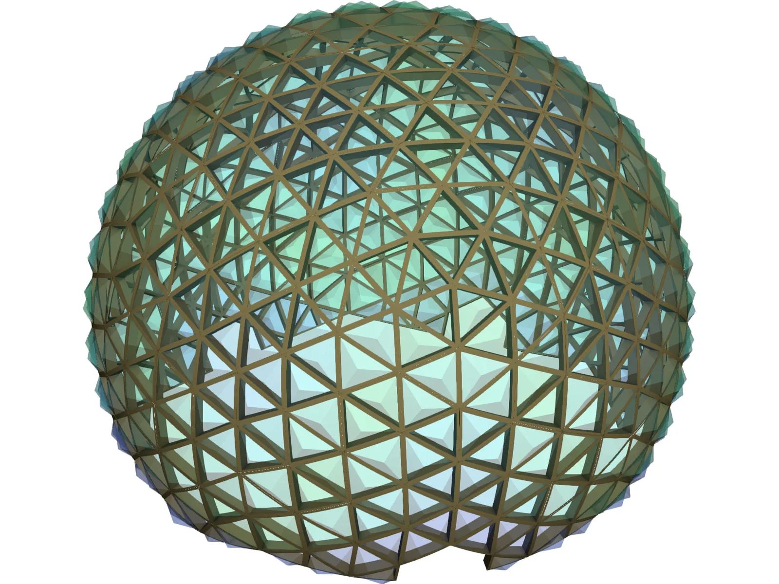 Geodesic Dome 3D Model main preview