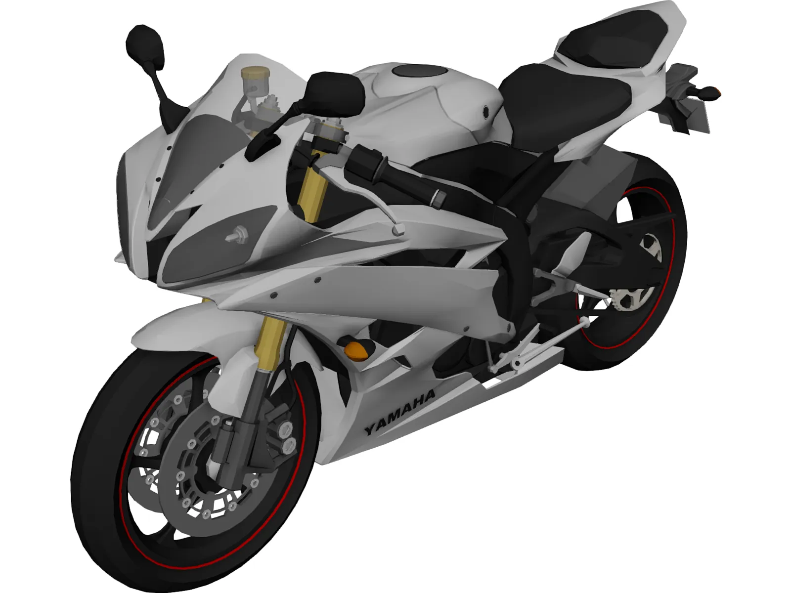 Yamaha YZF-R6 (2009) 3D Model main preview