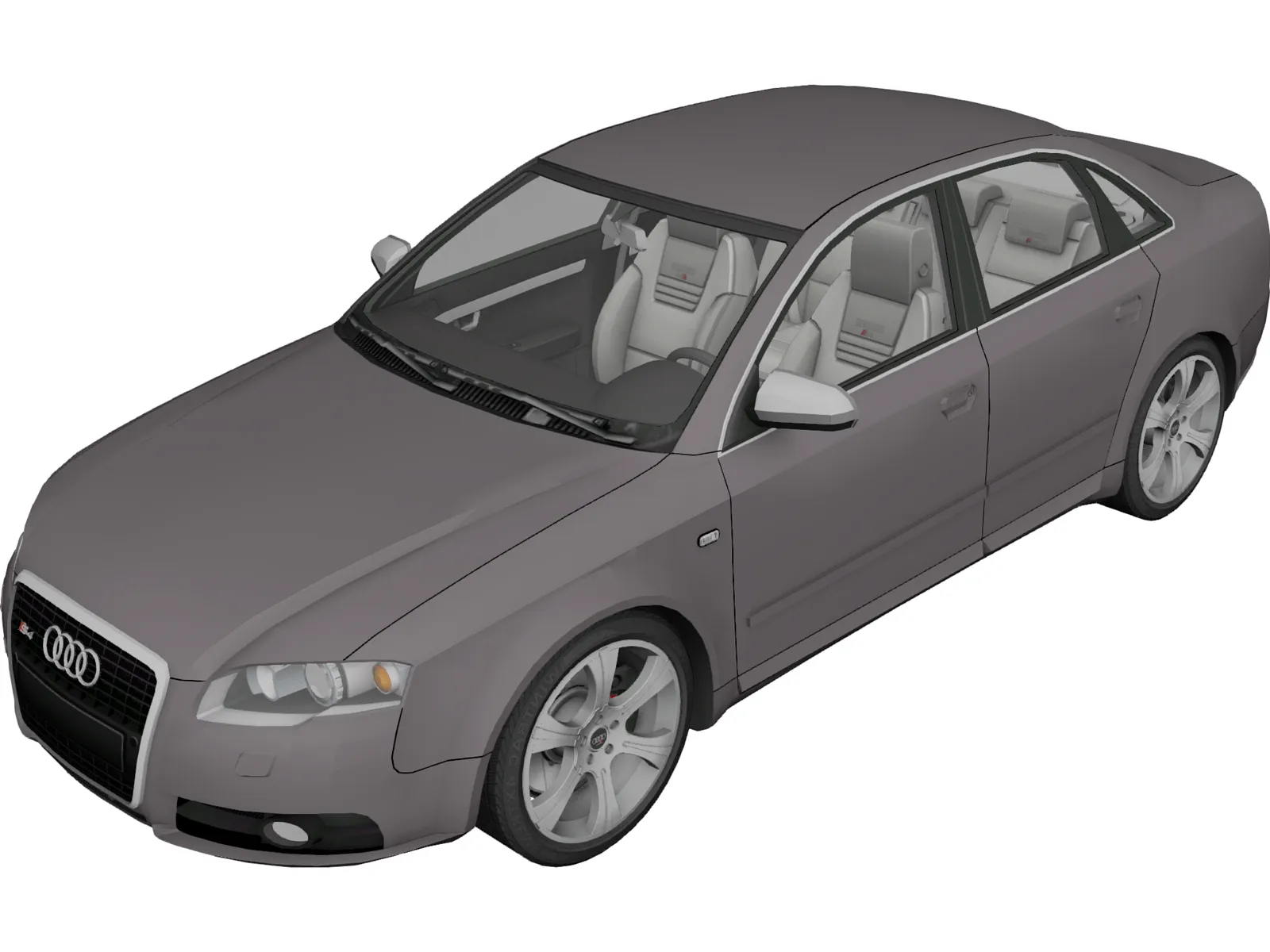 Audi S4 3D Model main preview