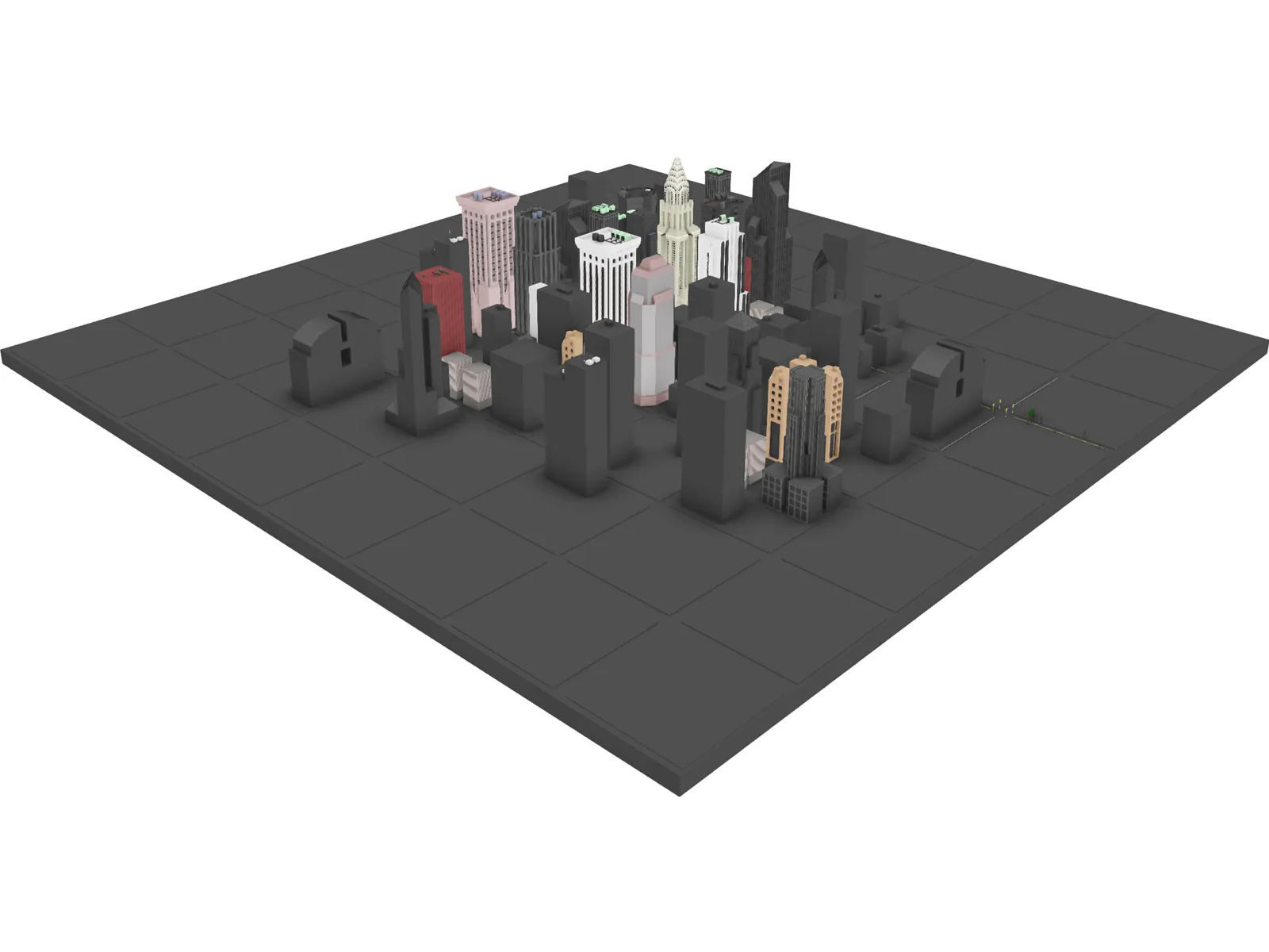 New York City Block 3D Model main preview