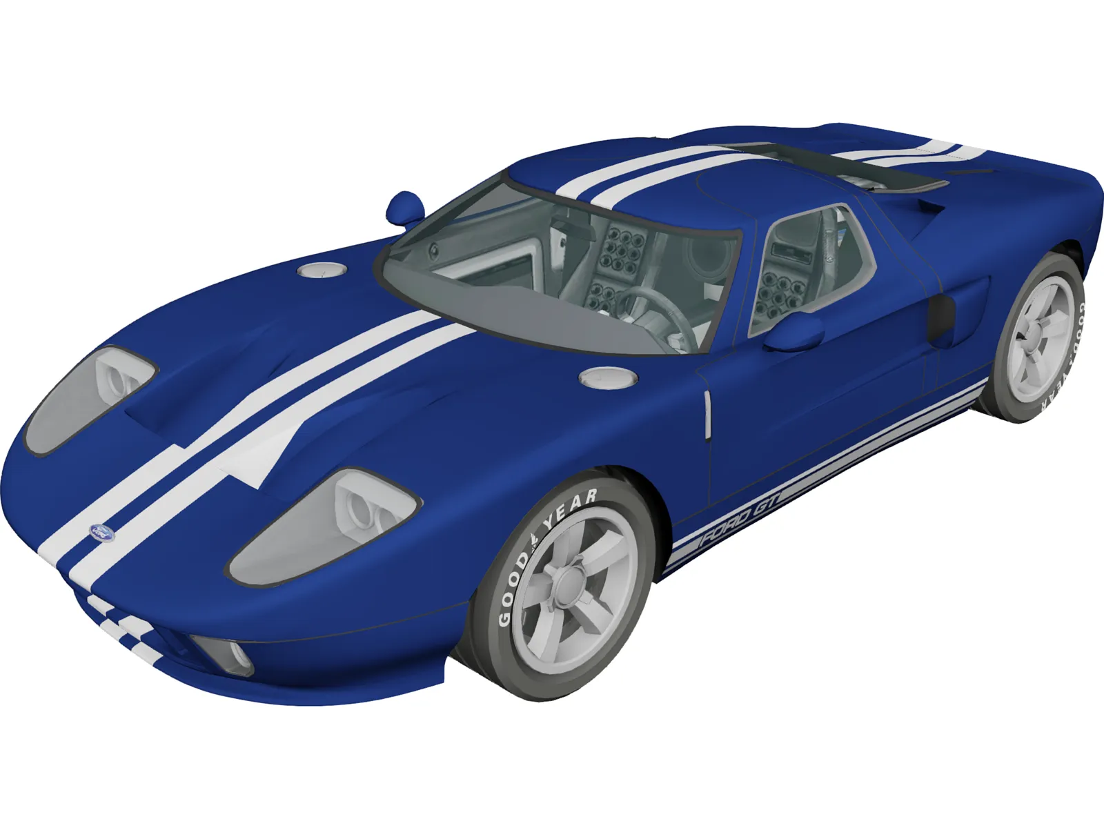 Ford GT40 3D Model main preview