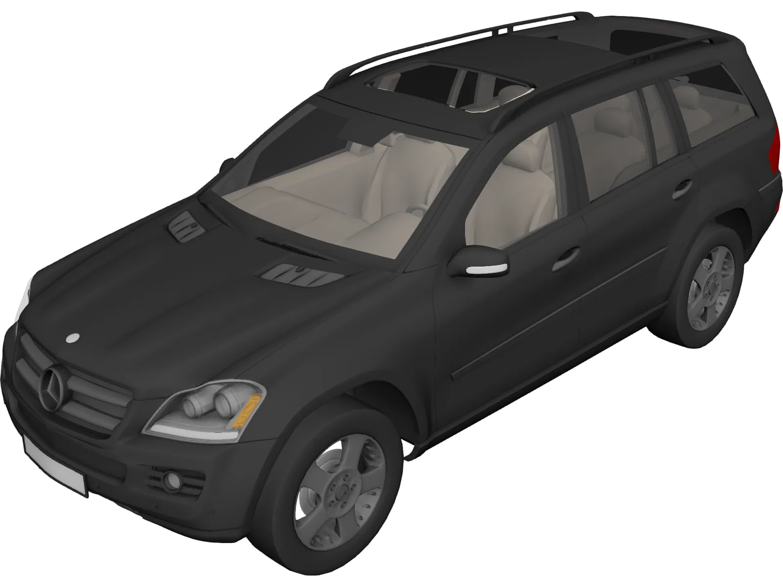 Mercedes-Benz GL-class 3D Model main preview