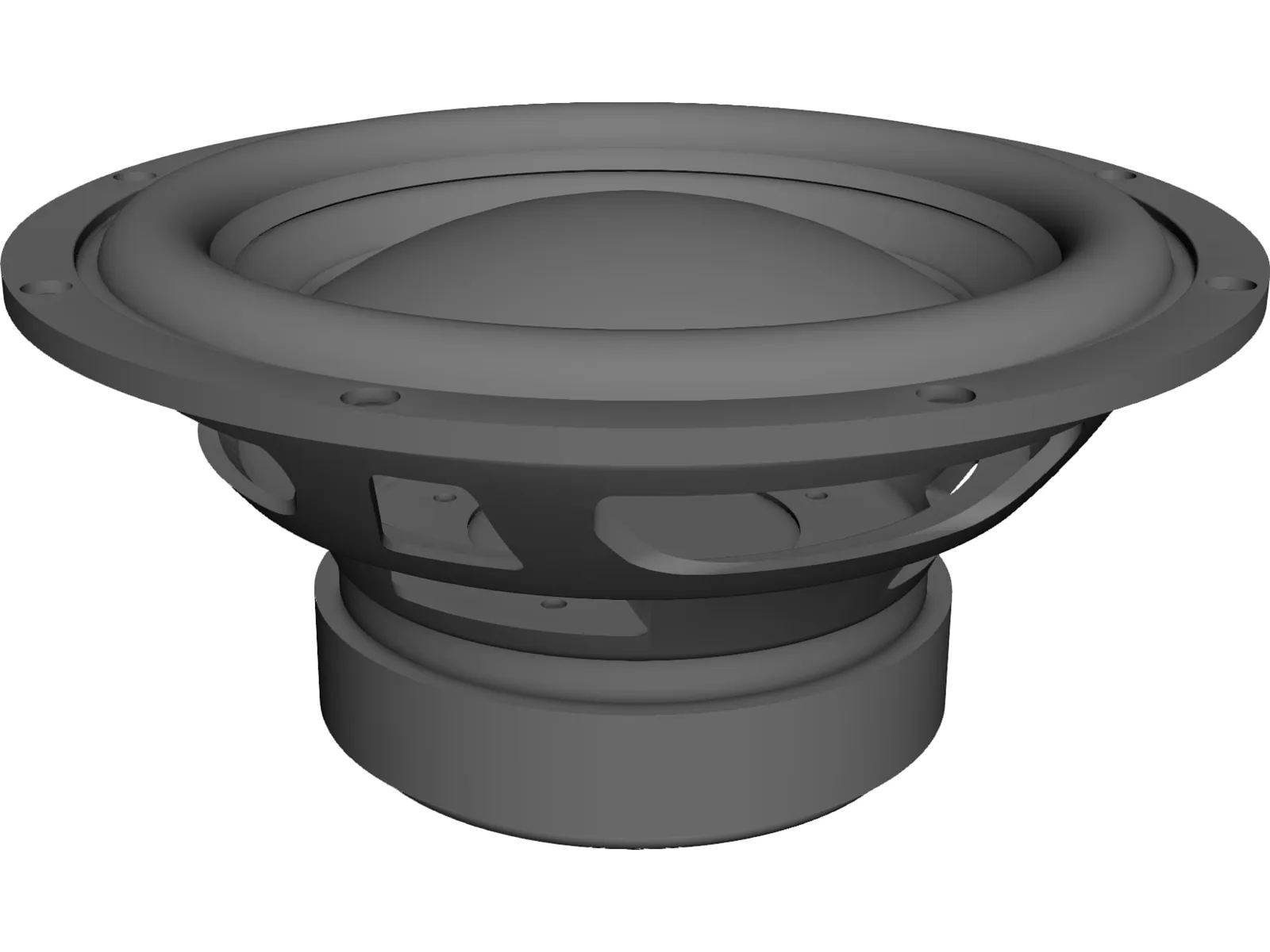 Subwoofer Bass Driver 8 Inch 3D Model main preview