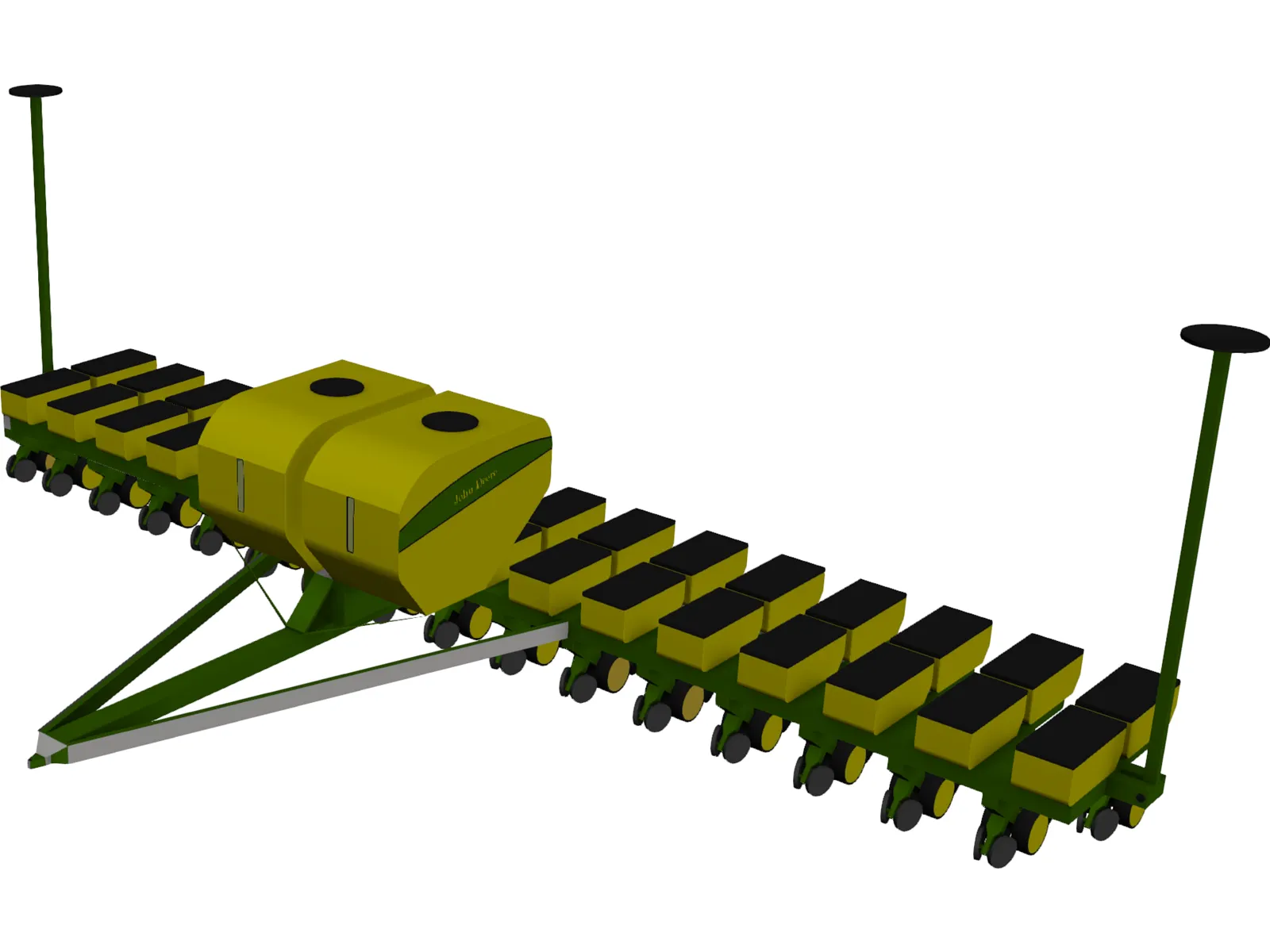 John Deere Corn Planter 3D Model main preview