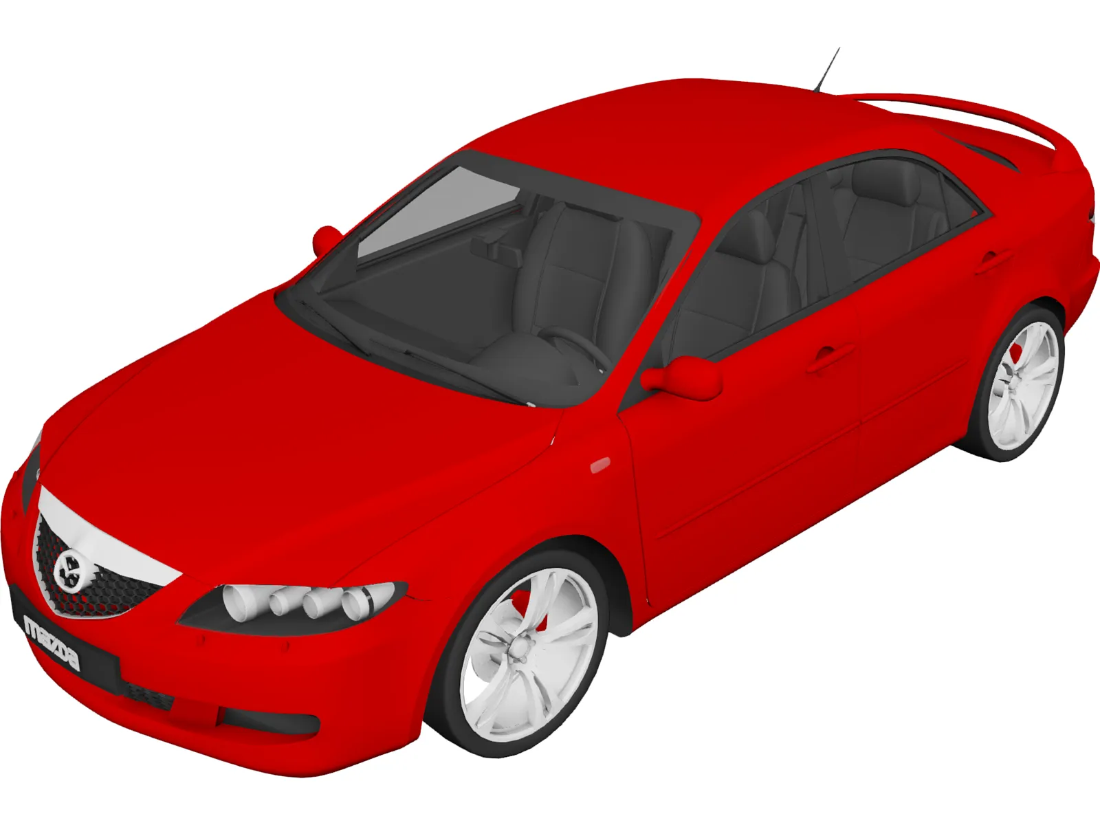 Mazda 6 MPS (2006) 3D Model main preview