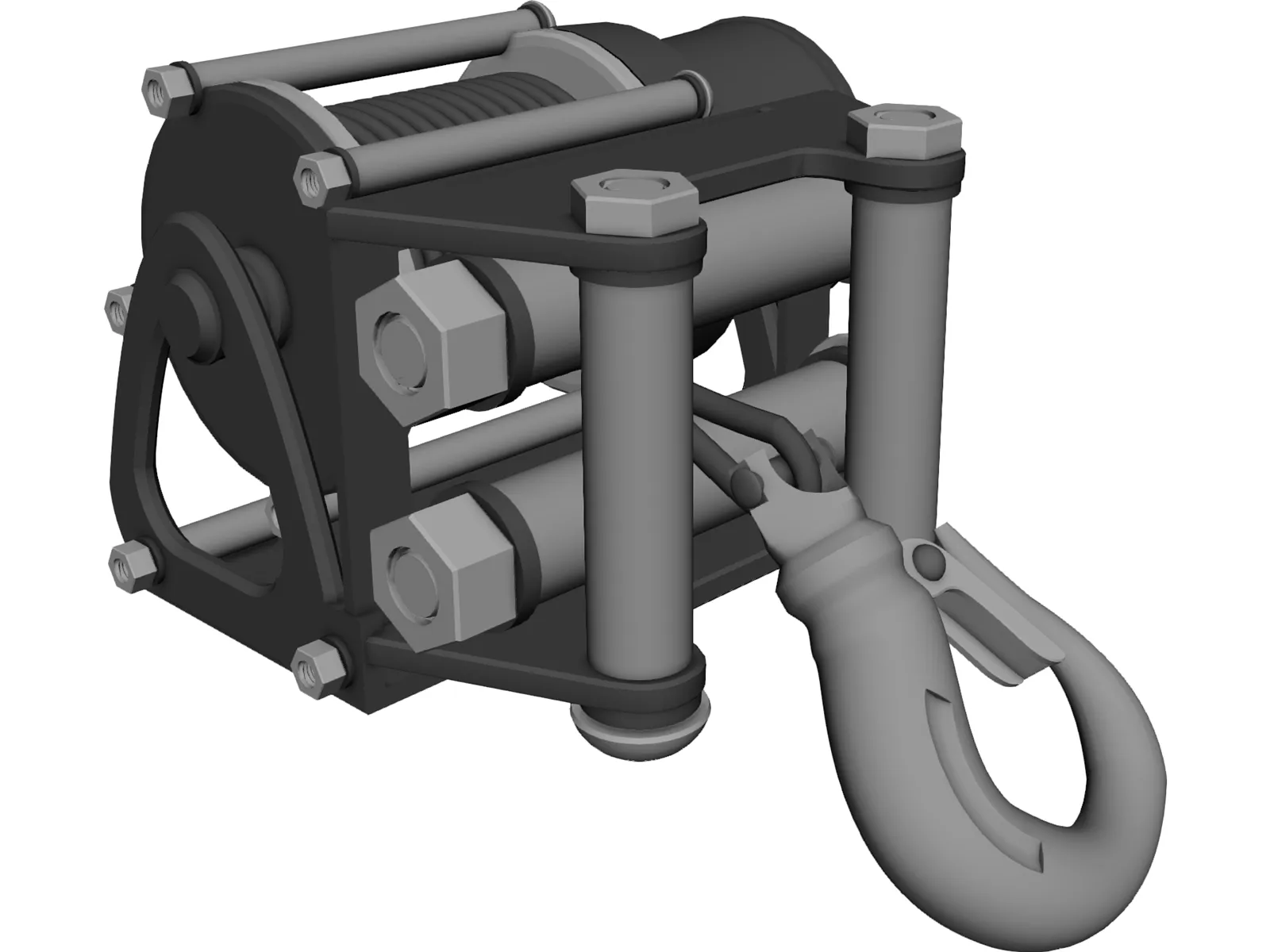 Winch 3D Model main preview