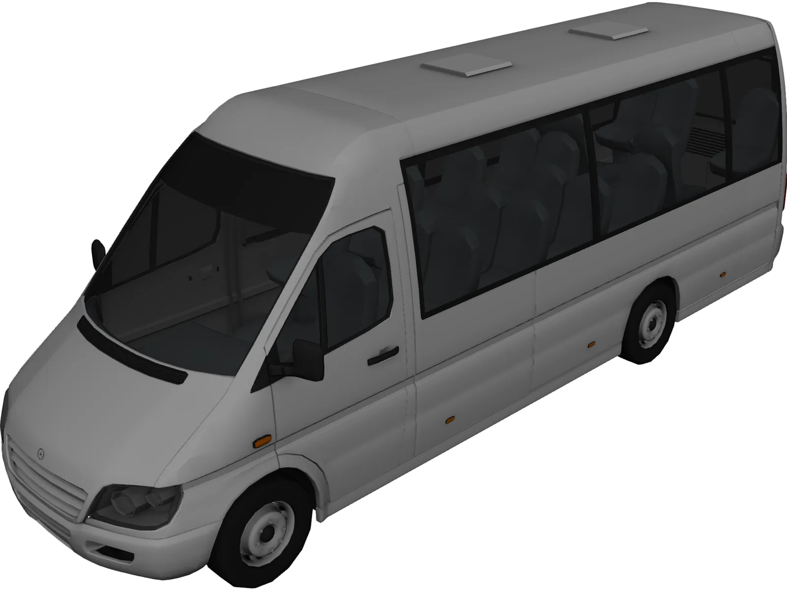 Mercedes-Benz Microbus 3D Model main preview