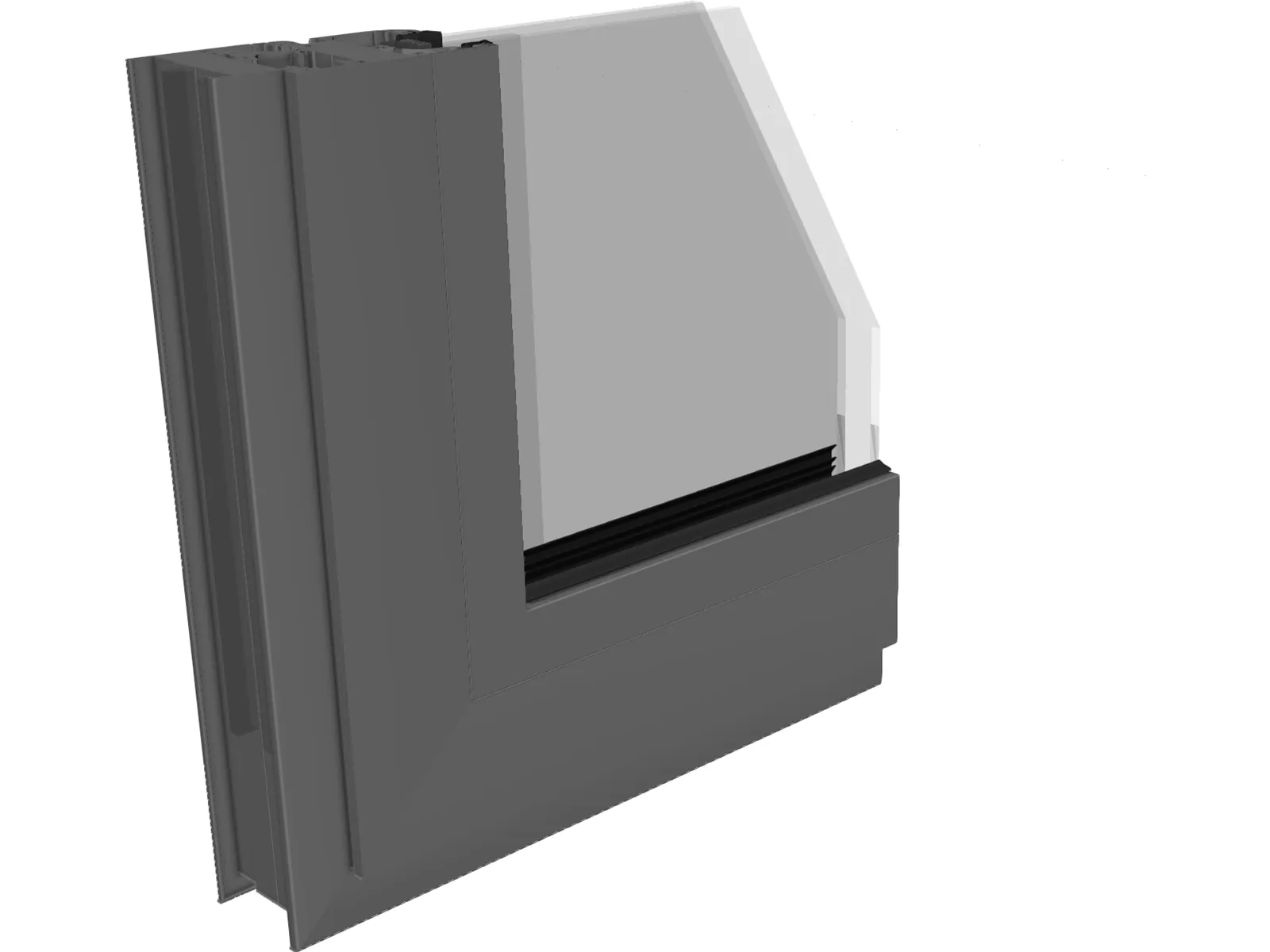 Window Frame Sample 3D Model main preview