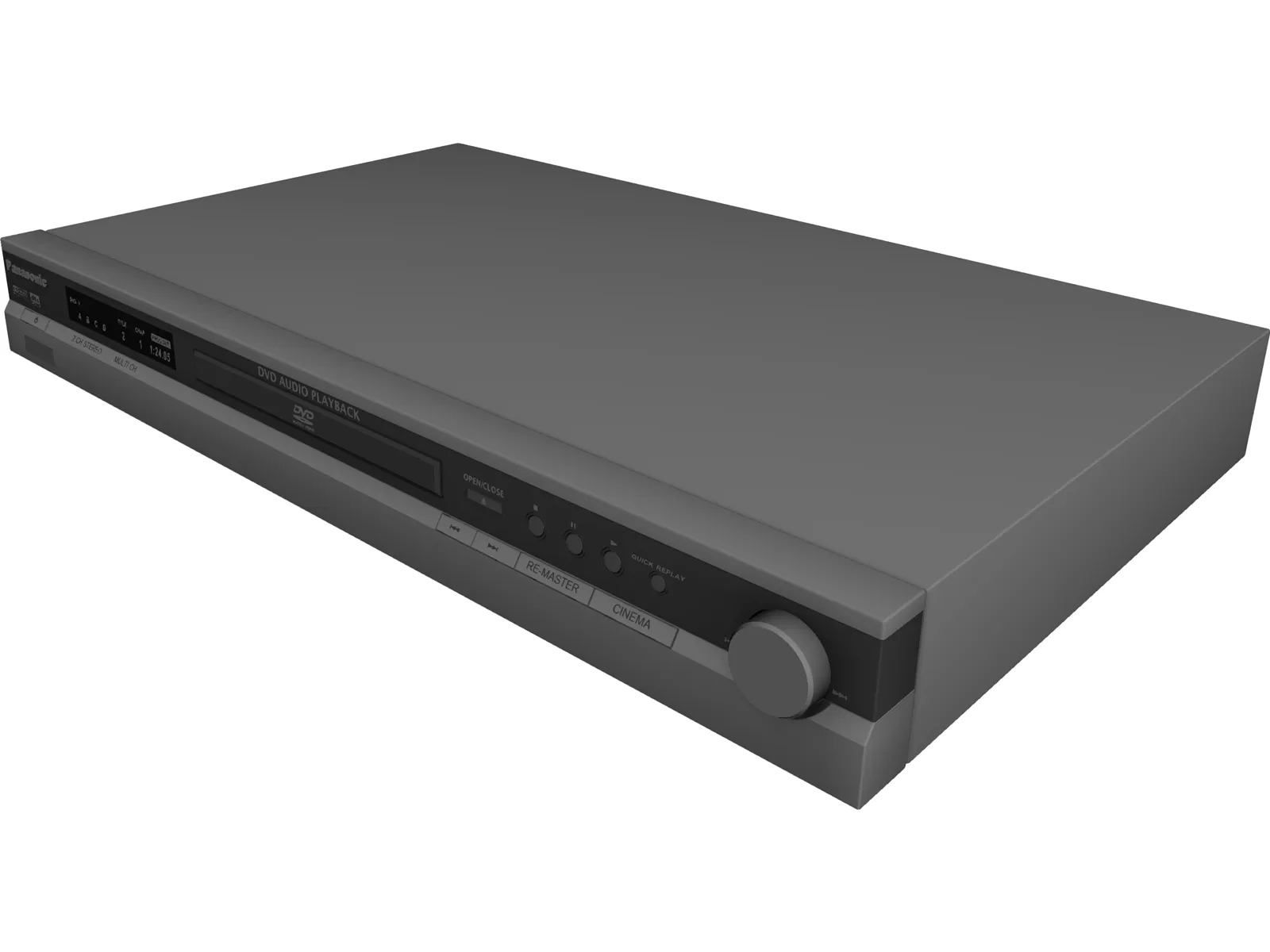 Panasonic DVD Player 3D Model main preview