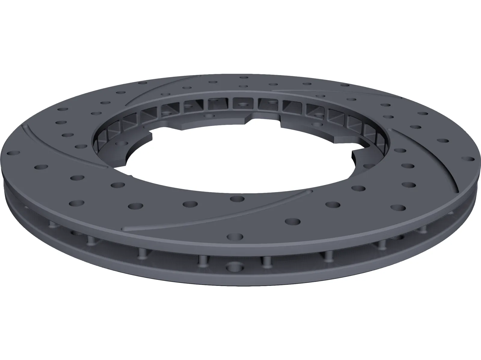 Disc Brake Rotor 3D Model main preview