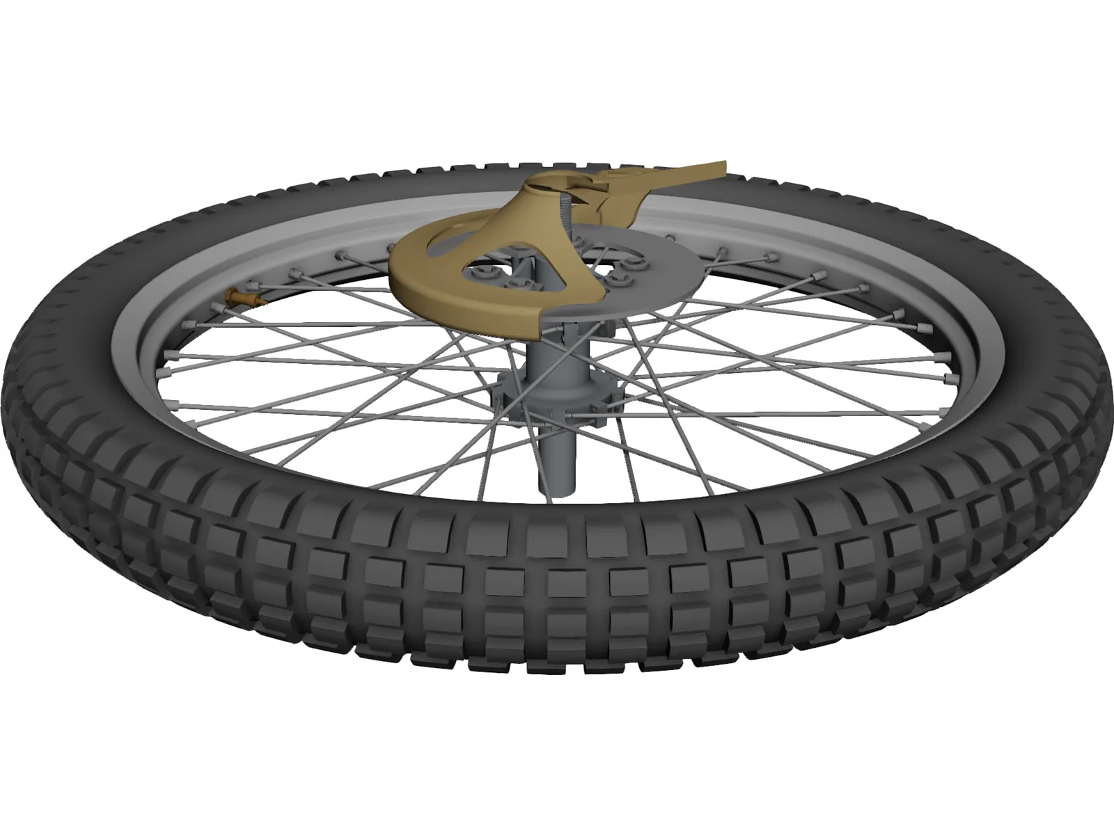 Wheel Bike Front 3D Model main preview