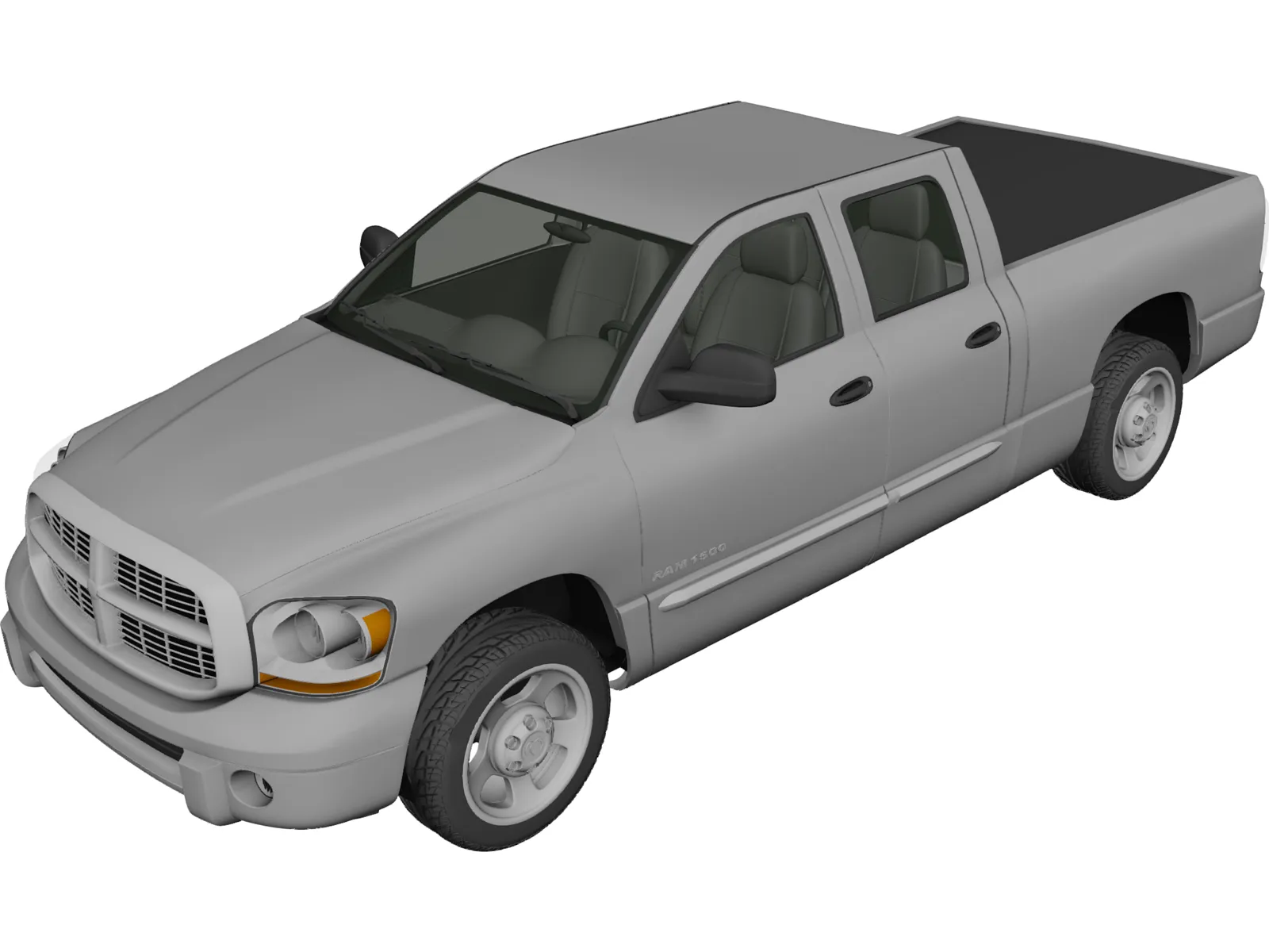 Dodge Ram Crew Cab 1500 (2007) 3D Model main preview