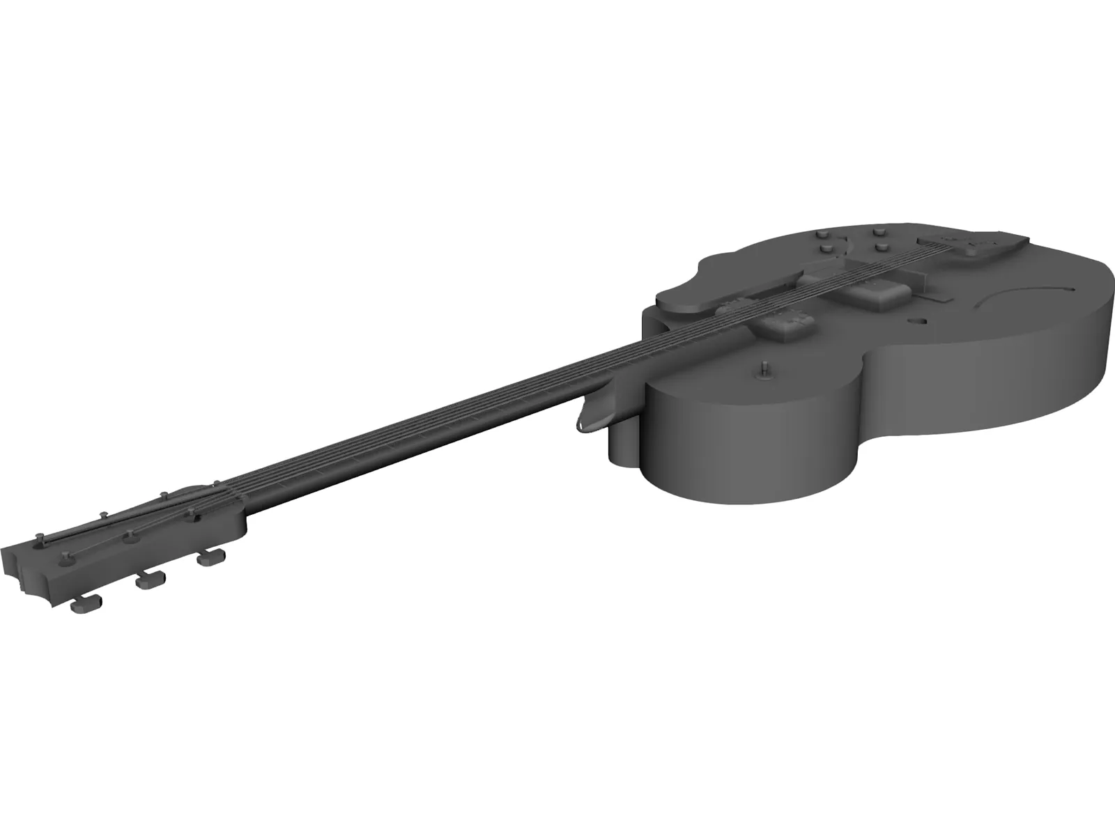 Guitar 3D Model main preview