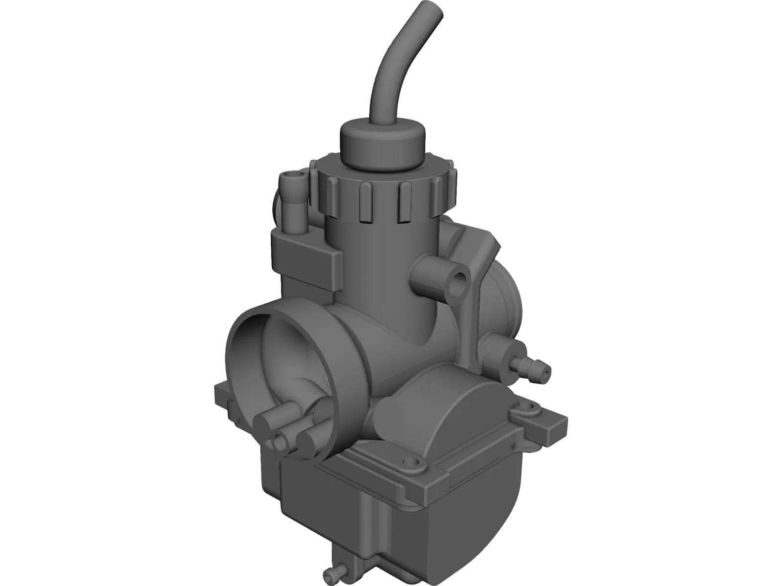 Carburetor Yamaha DT LC 3D Model main preview