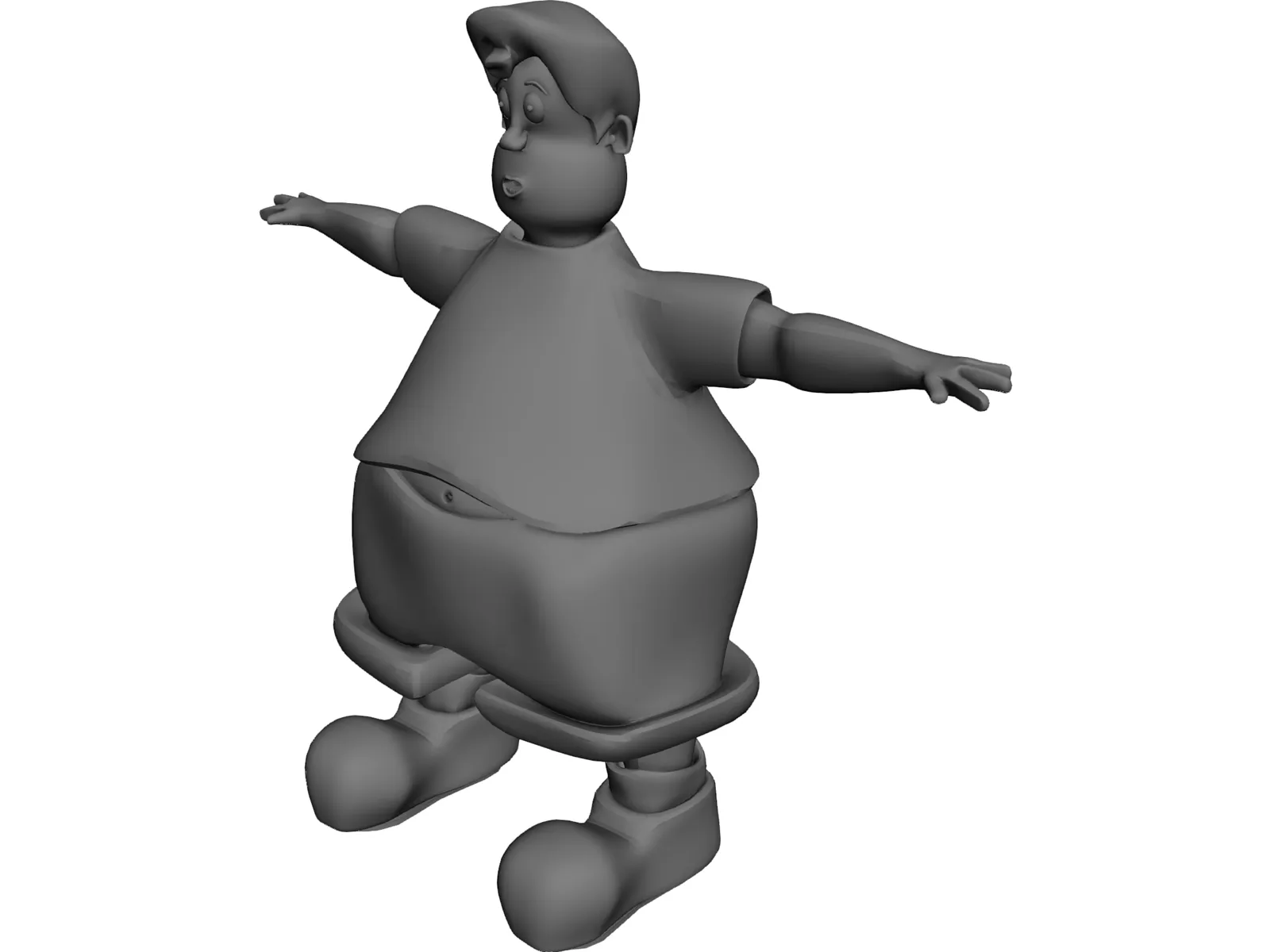 Fatty Boy 3D Model main preview
