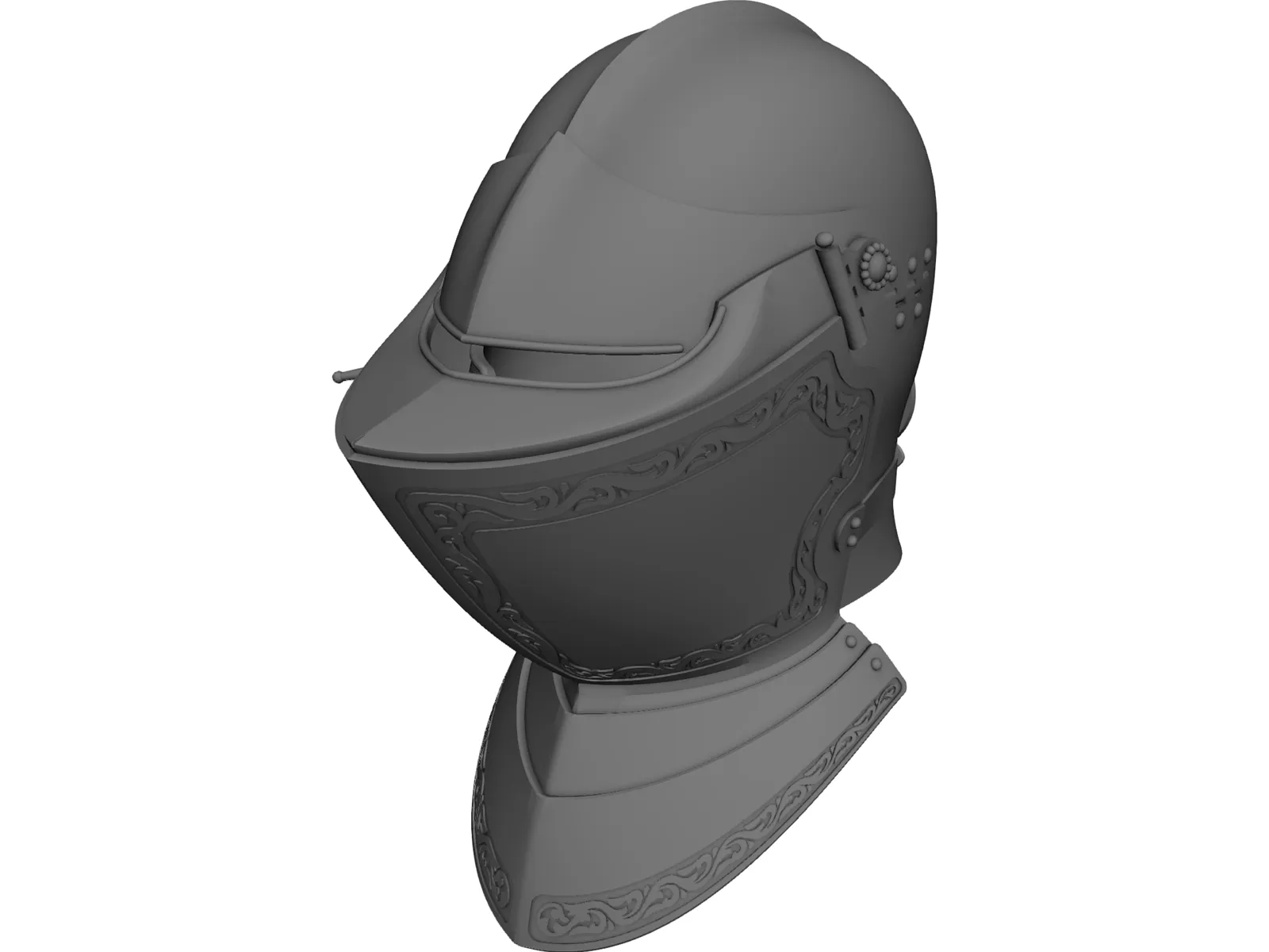 Armet Helmet 3D Model main preview