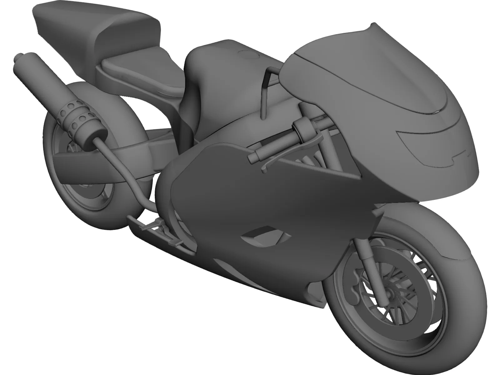 Honda CBR600RR Sport Bike 3D Model main preview