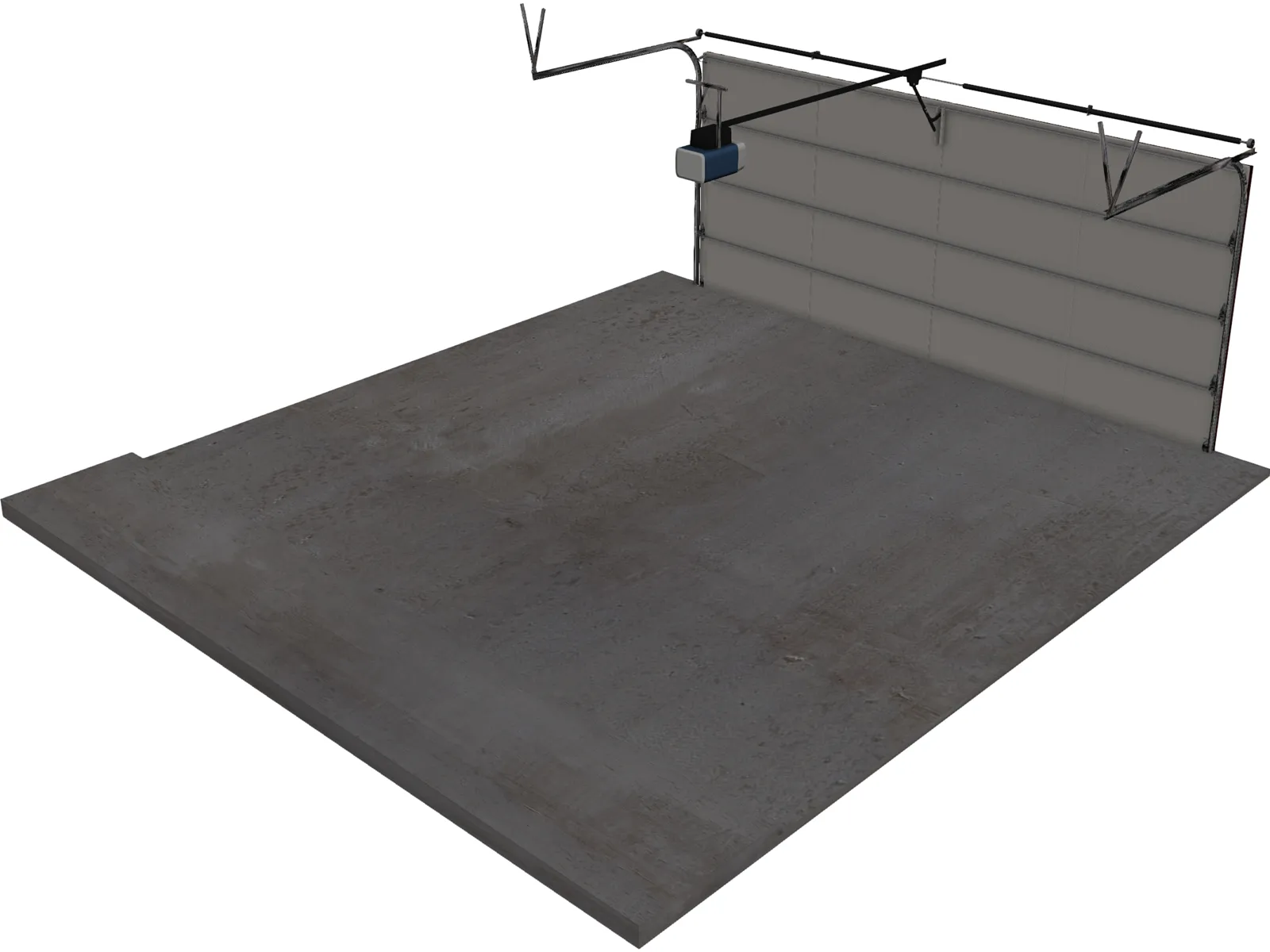 Garage Door 3D Model main preview