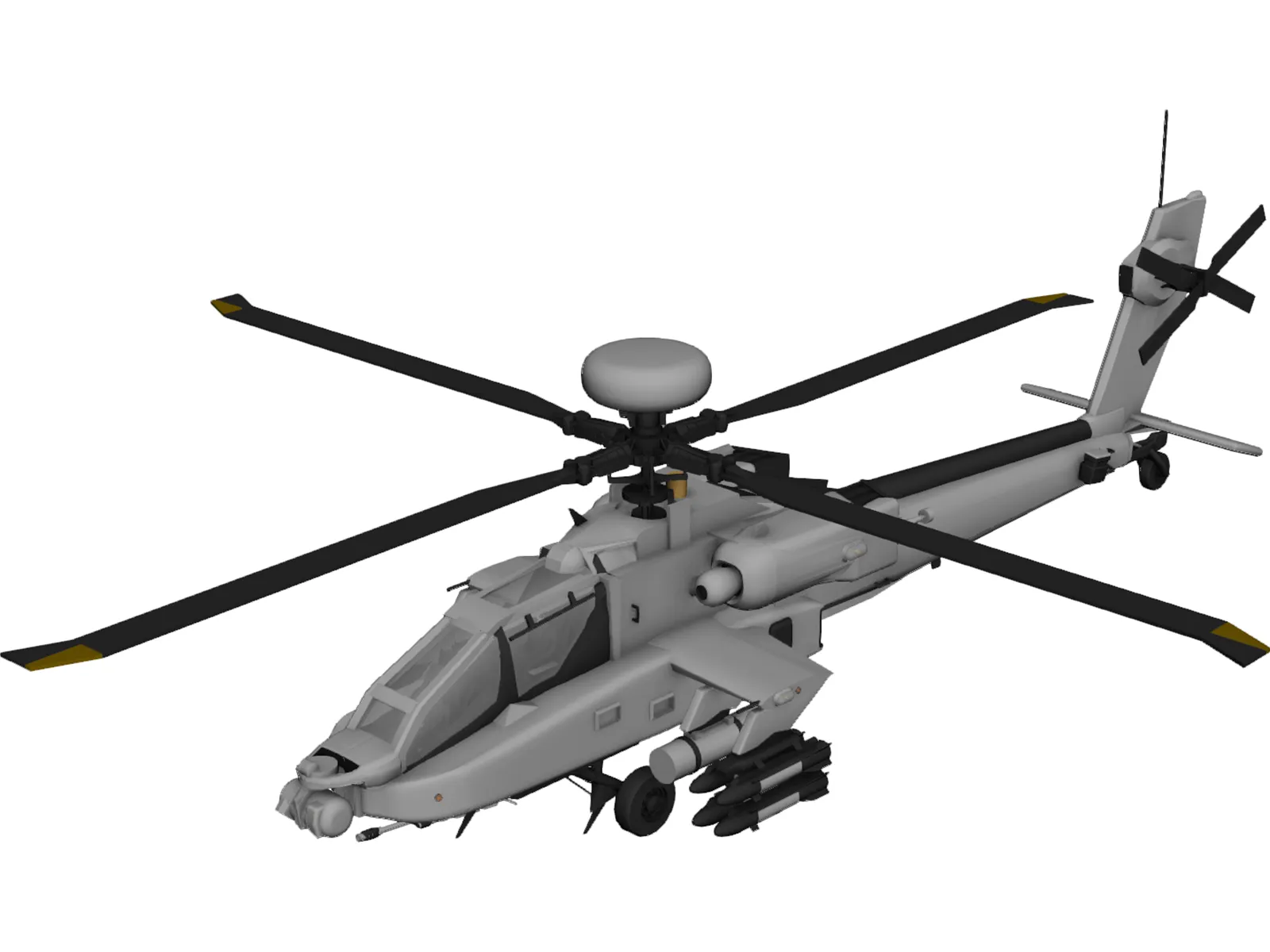 Hubschrauber 3D Model main preview