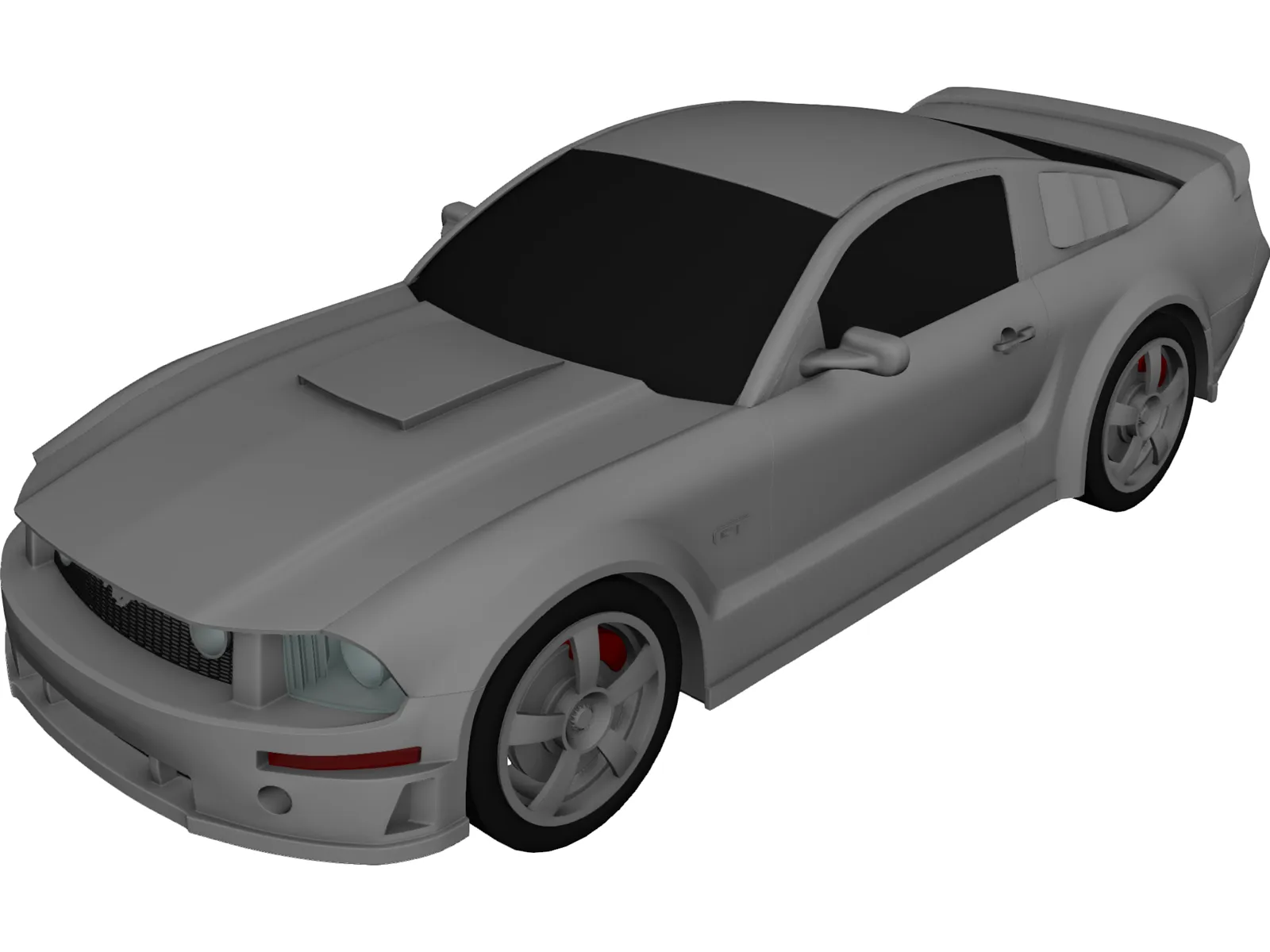 Ford Mustang 3D Model main preview