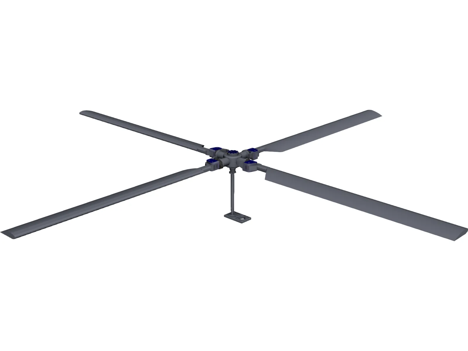 Rotor Heli Principal 3D Model main preview
