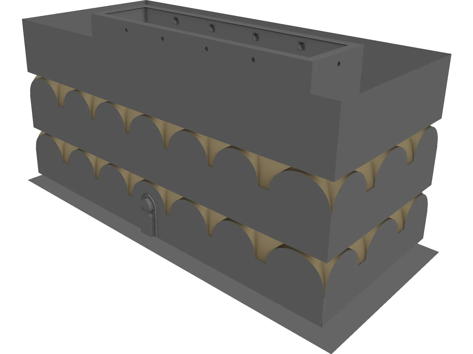 Sponza Atrium 3D Model main preview