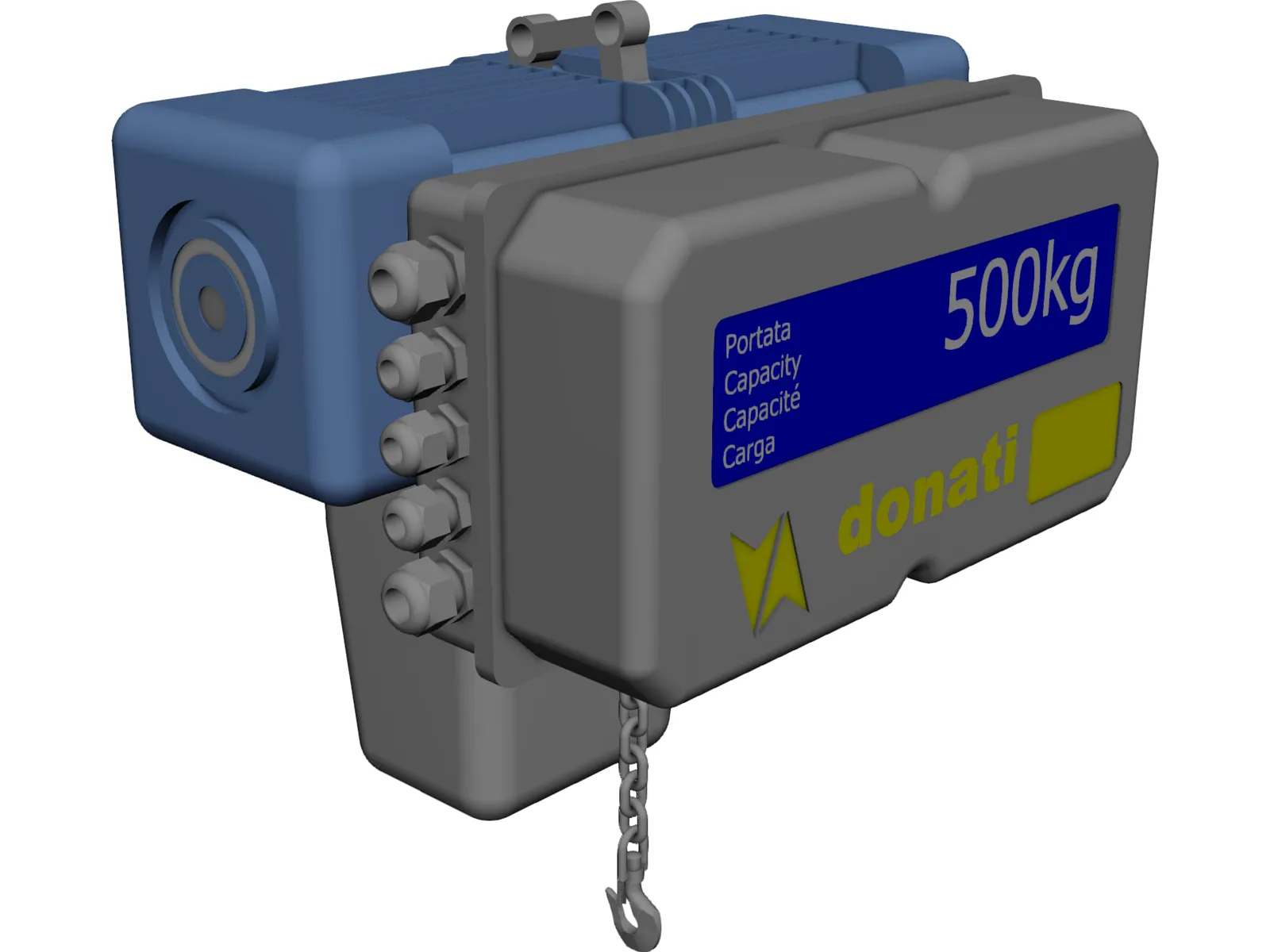 Donati Hoist 500kgs 3D Model main preview