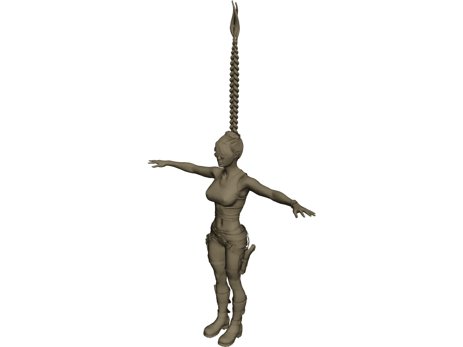 Lara Croft 3D Model main preview