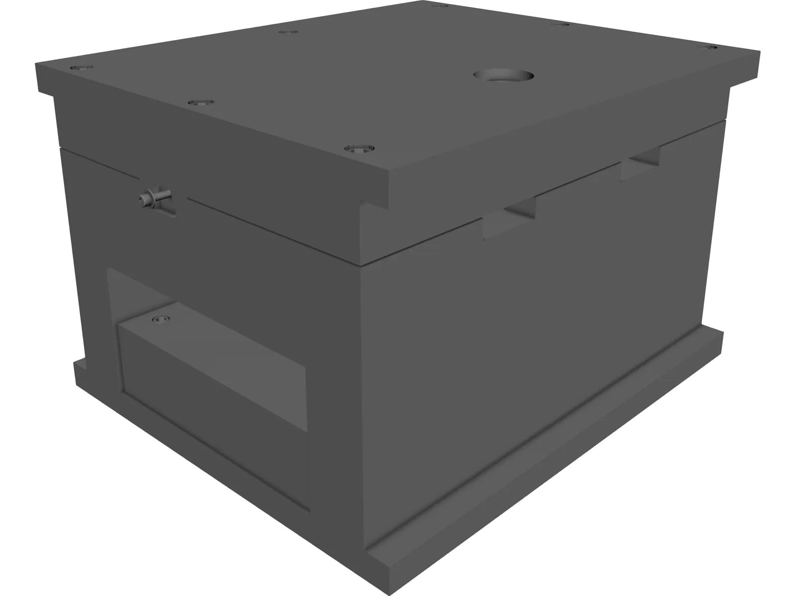 Aluminium Injection Mold 3D Model main preview