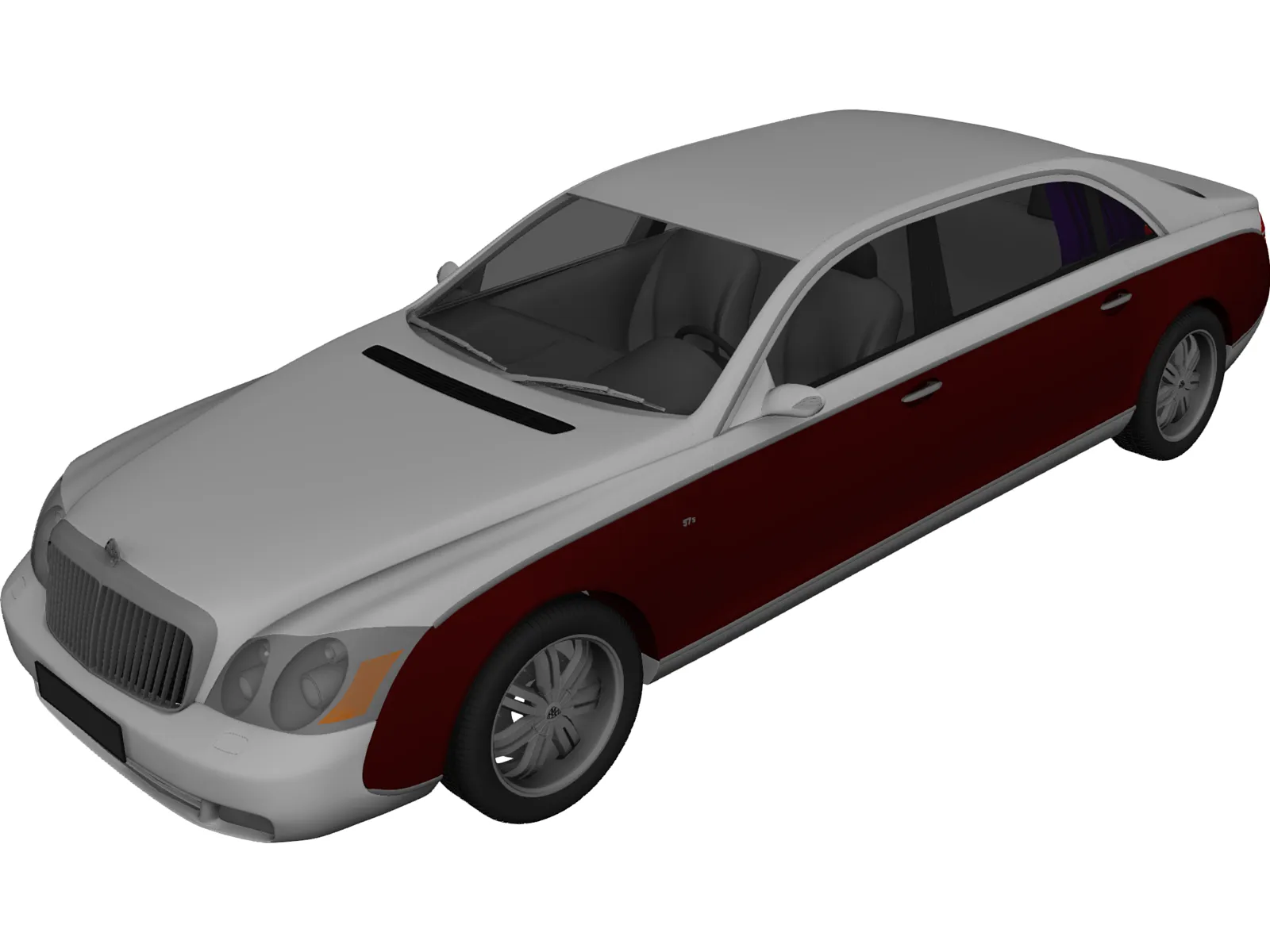 Maybach S57 (2009) 3D Model main preview