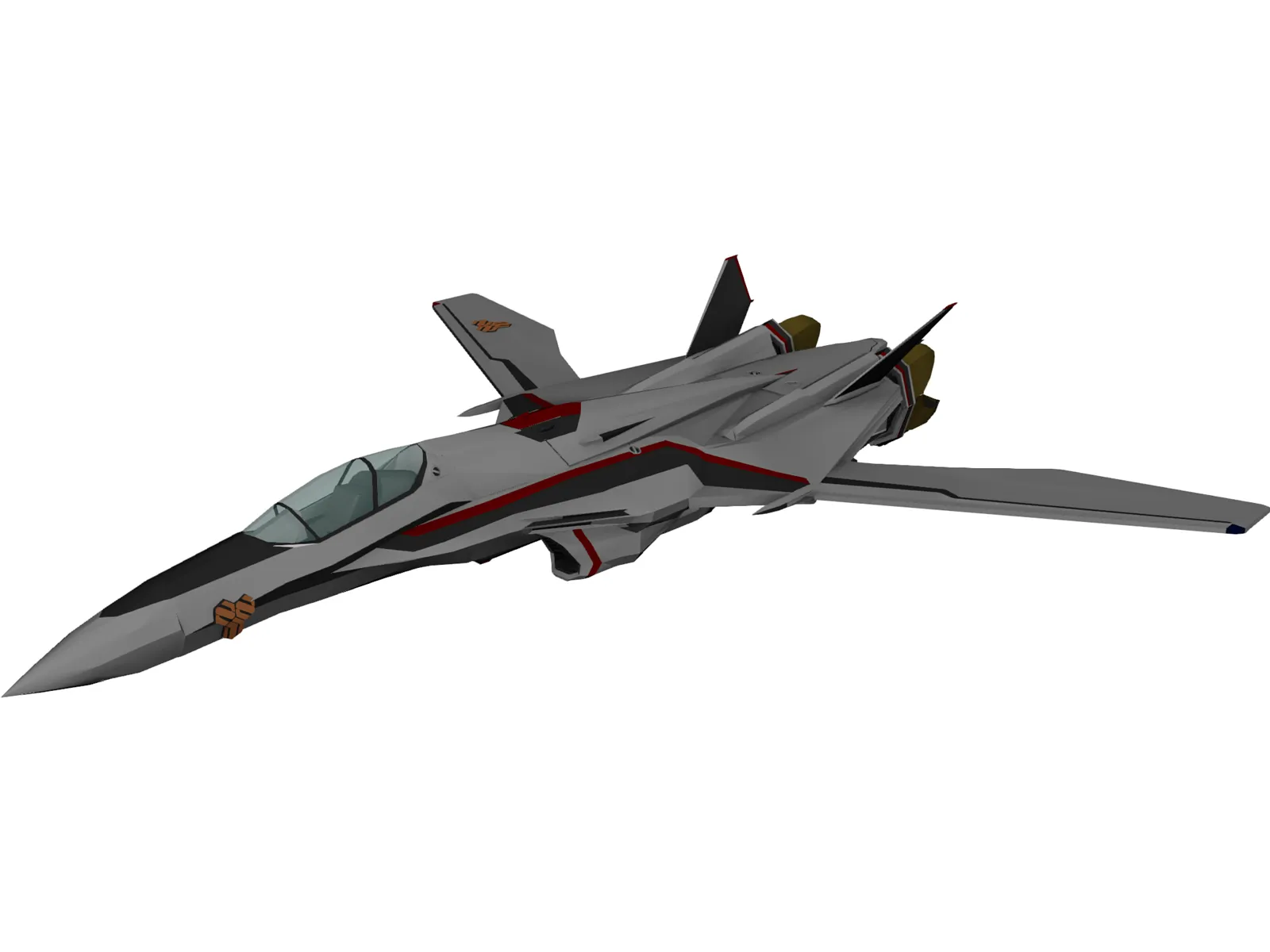 VF-25F 3D Model main preview