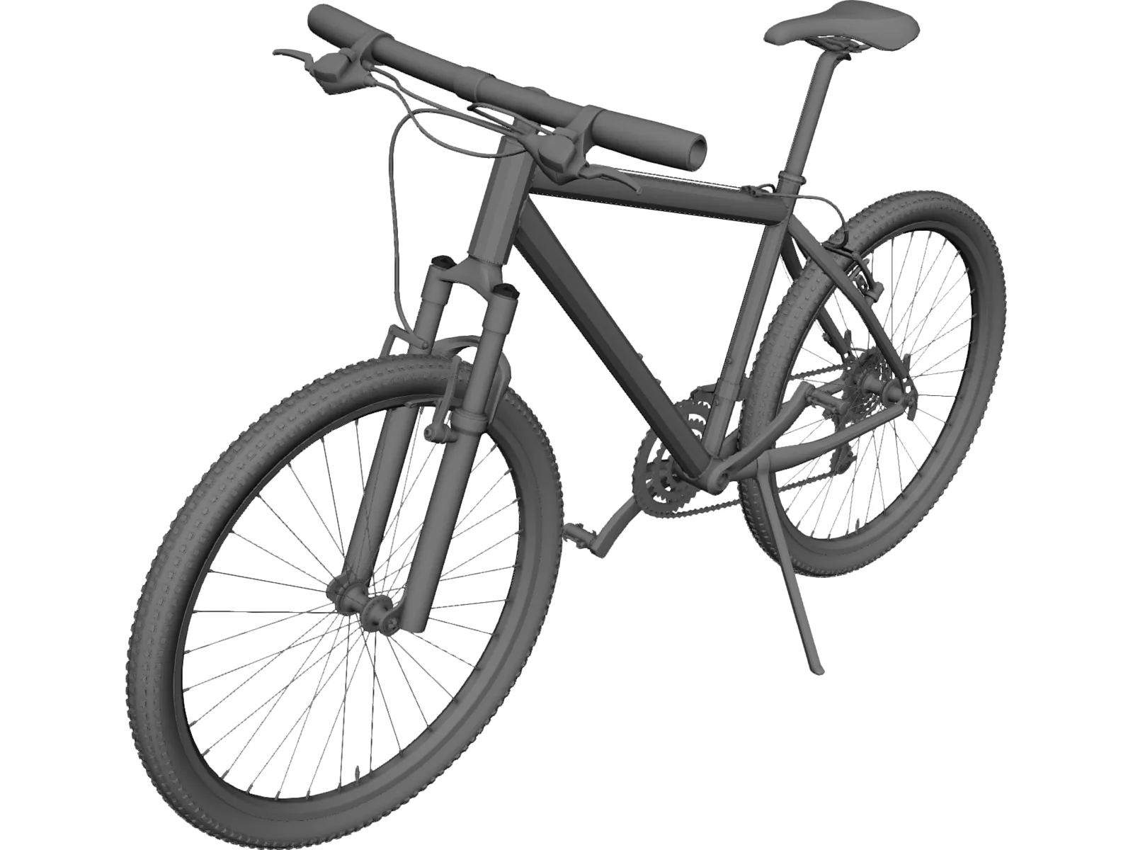 Mountain Bike 3D Model main preview
